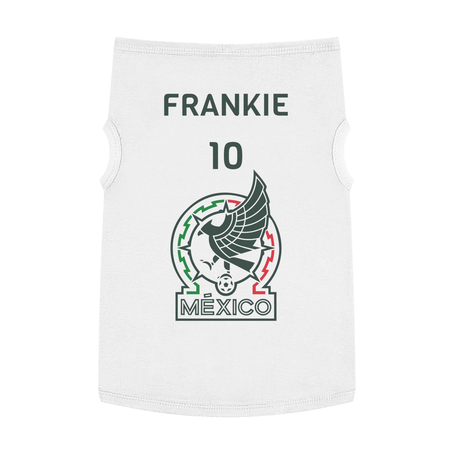 Customizable World Cup Pet Top — Team Mexico
