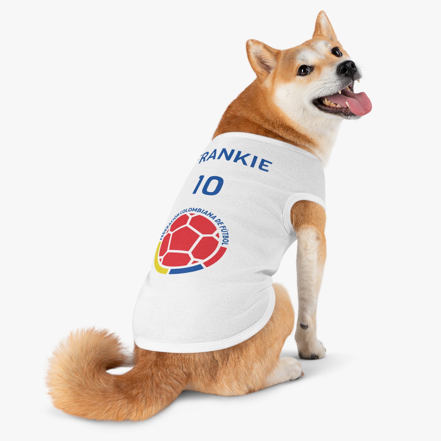 Customizable World Cup Pet Top — Team Columbia