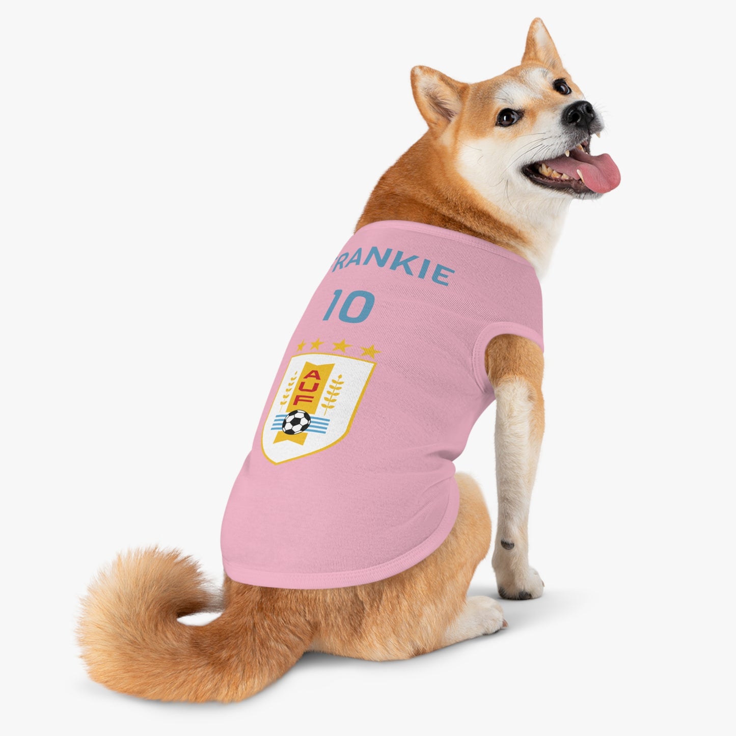 Customizable World Cup Pet Top — Team Uruguay