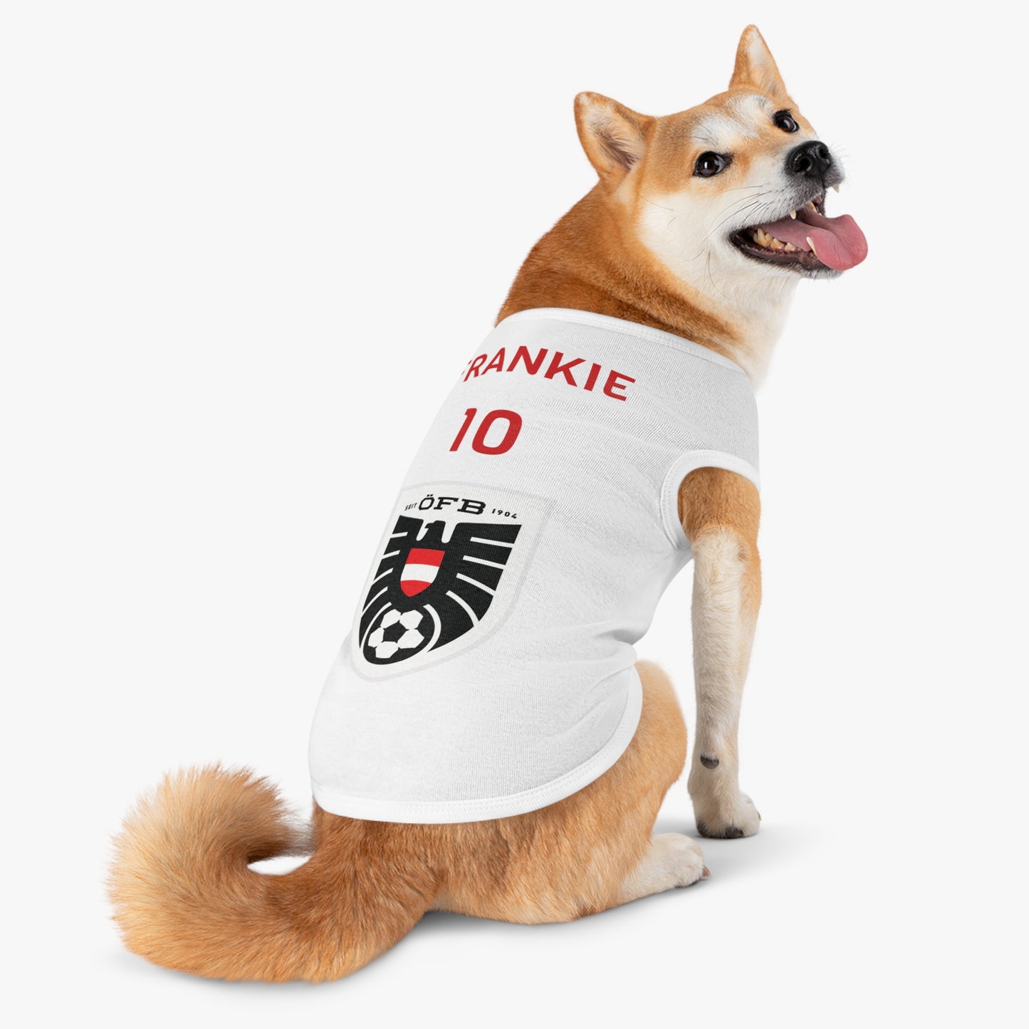Customizable World Cup Pet Top — Team Austria
