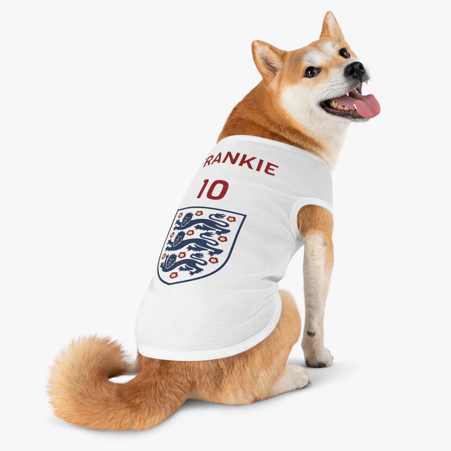 Customizable World Cup Pet Top — Team England
