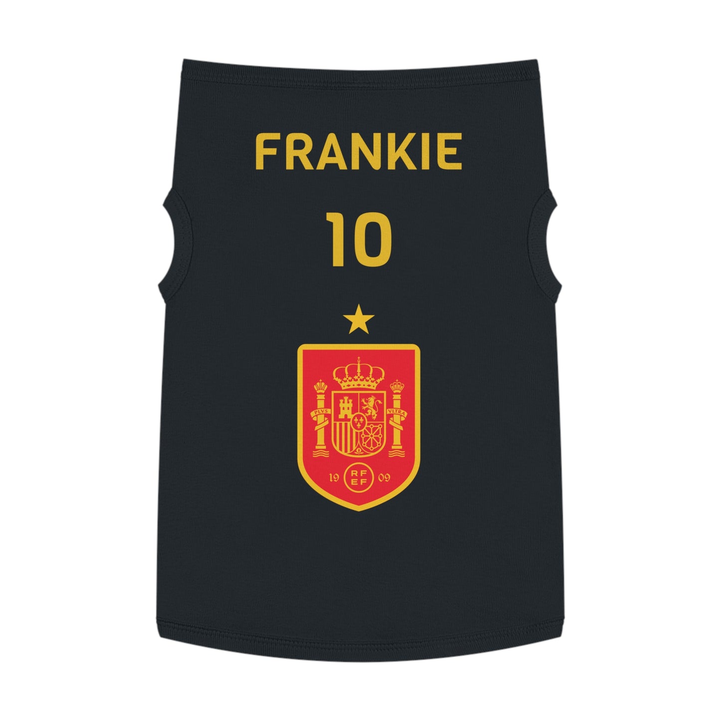 Customizable World Cup Pet Top — Team Spain