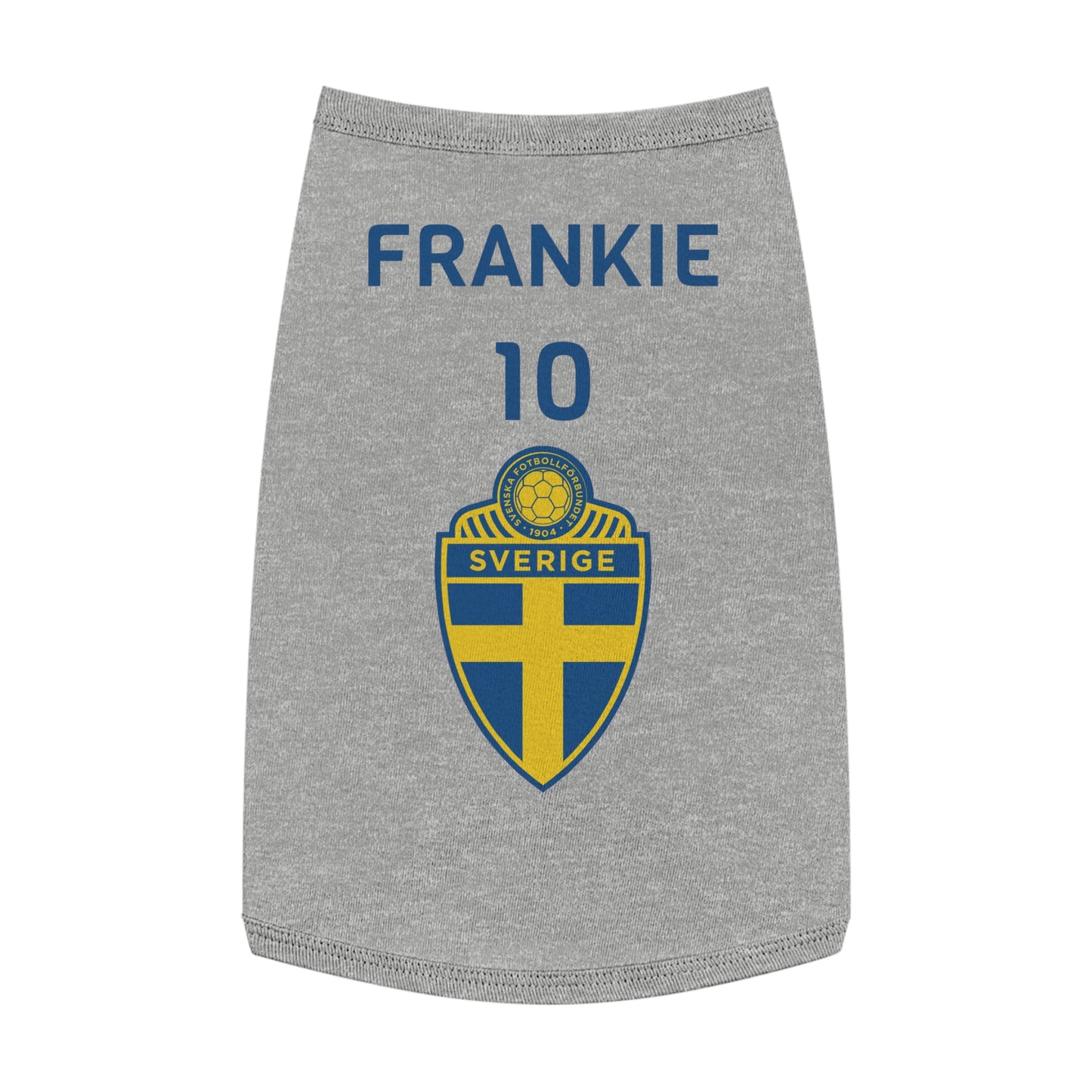Customizable World Cup Pet Top — Team Sweden