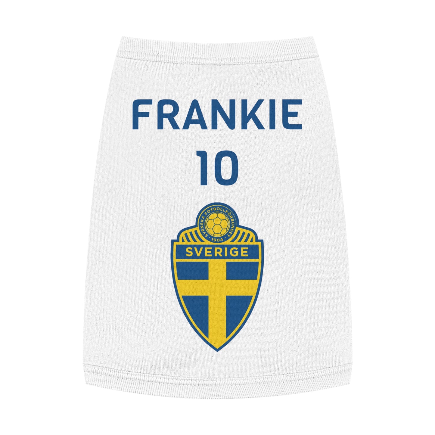 Customizable World Cup Pet Top — Team Sweden