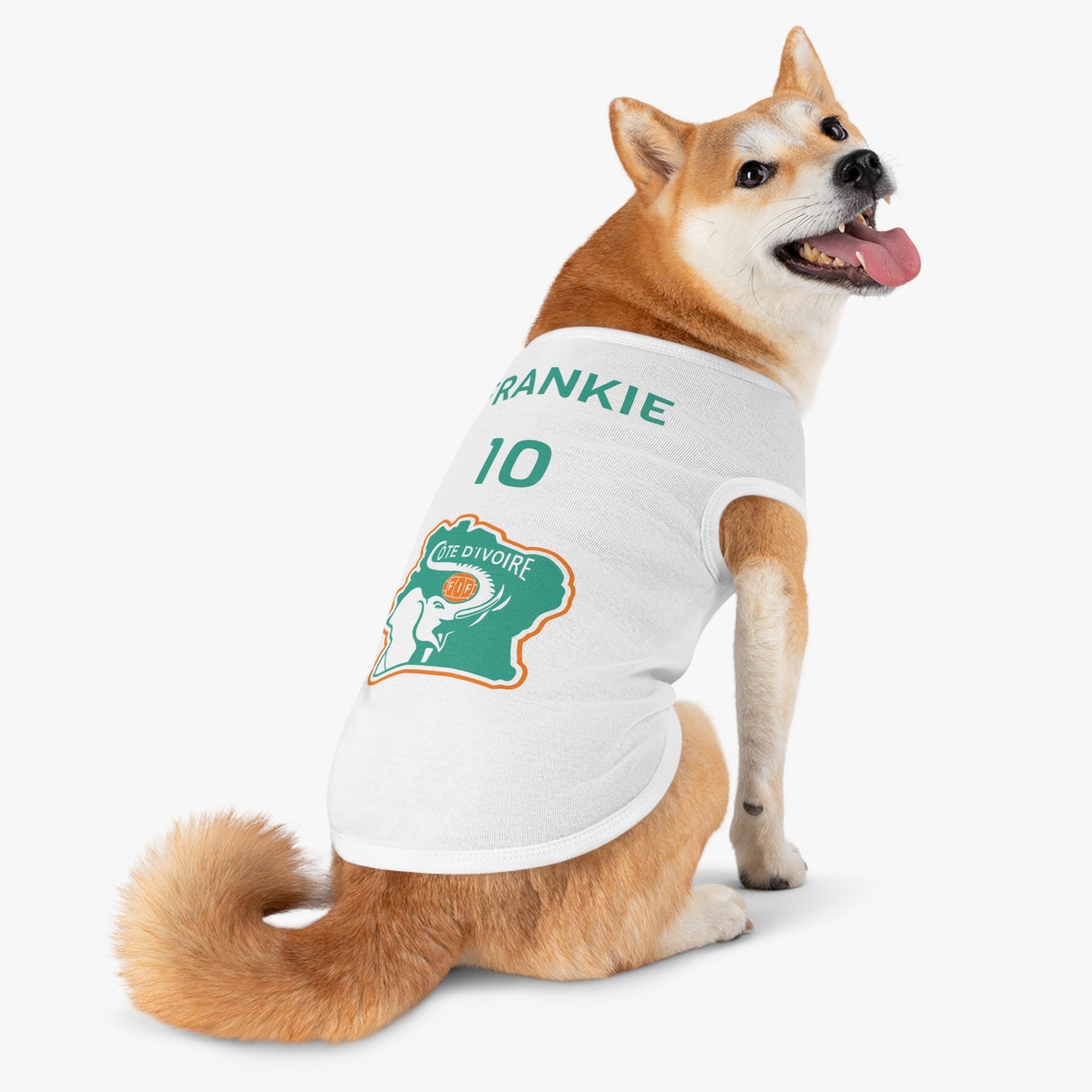 Customizable World Cup Pet Top — Team Cote D'Ivoire