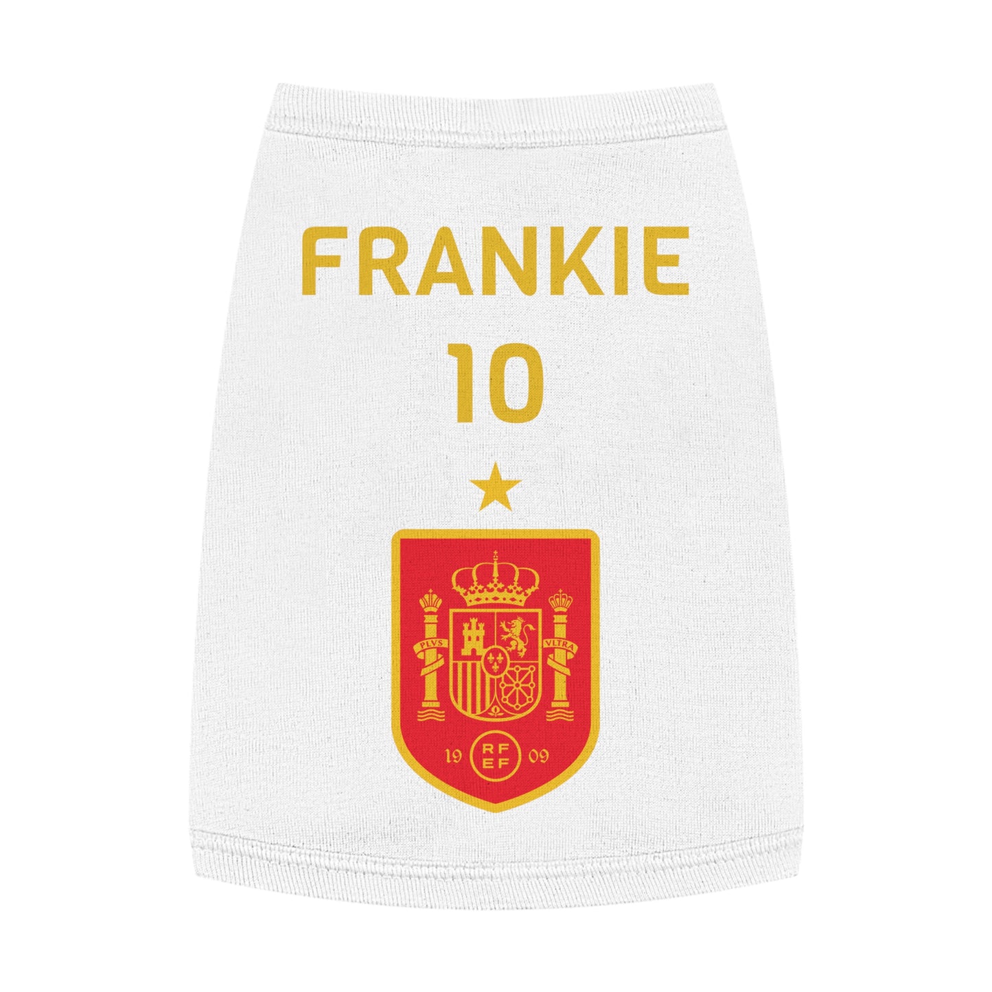Customizable World Cup Pet Top — Team Spain