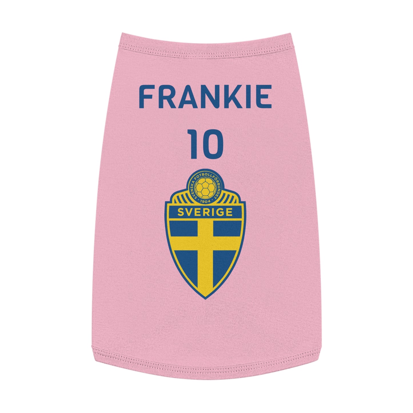 Customizable World Cup Pet Top — Team Sweden
