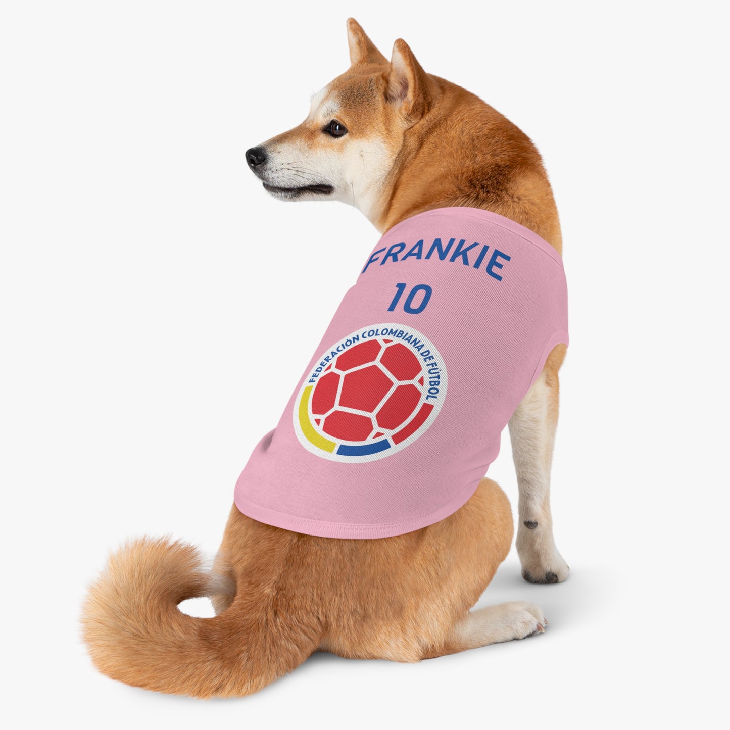 Customizable World Cup Pet Top — Team Columbia