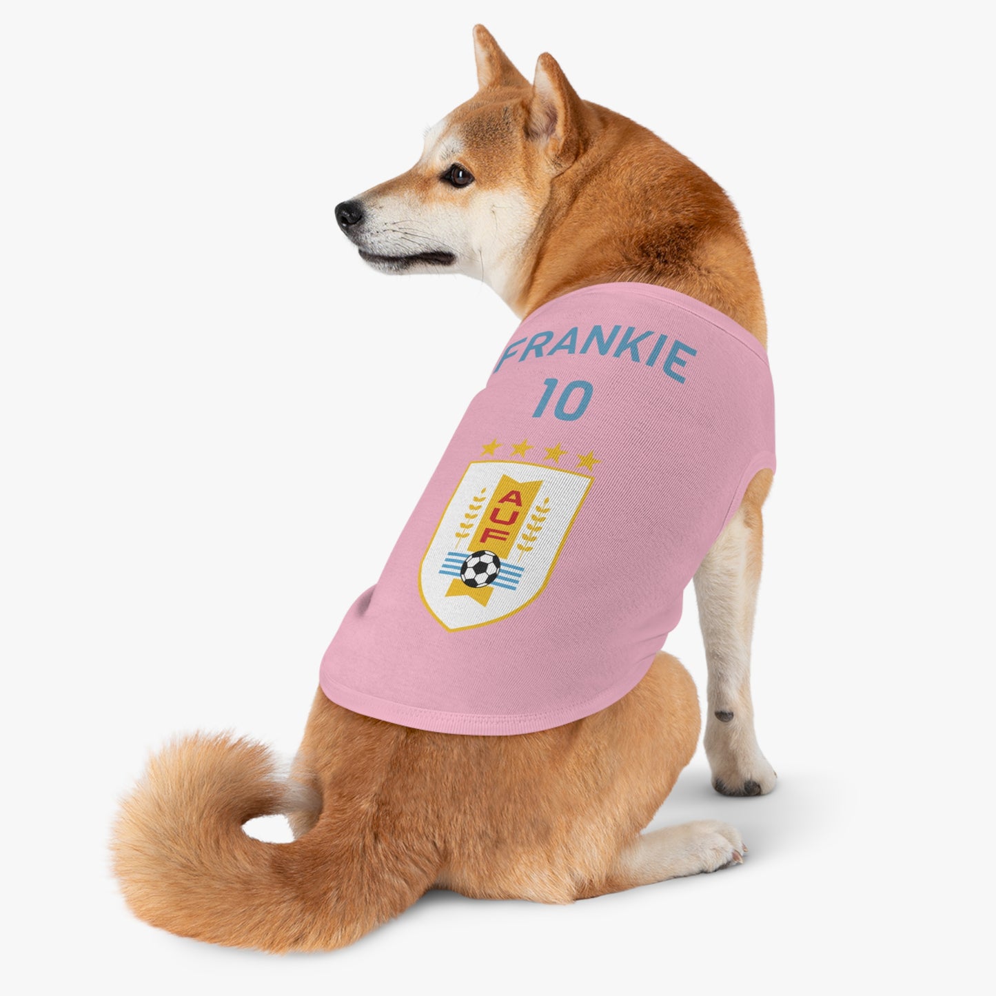Customizable World Cup Pet Top — Team Uruguay