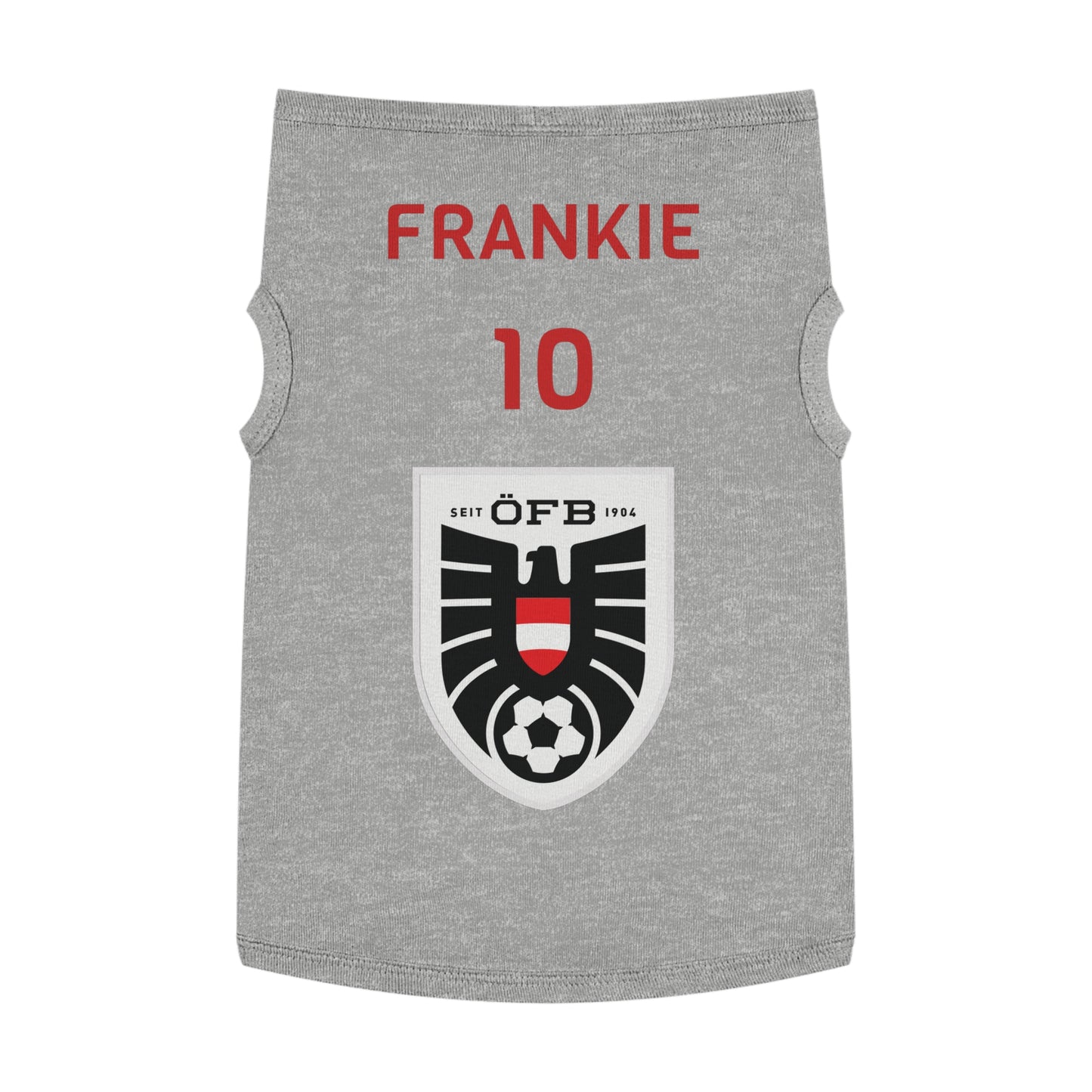 Customizable World Cup Pet Top — Team Austria