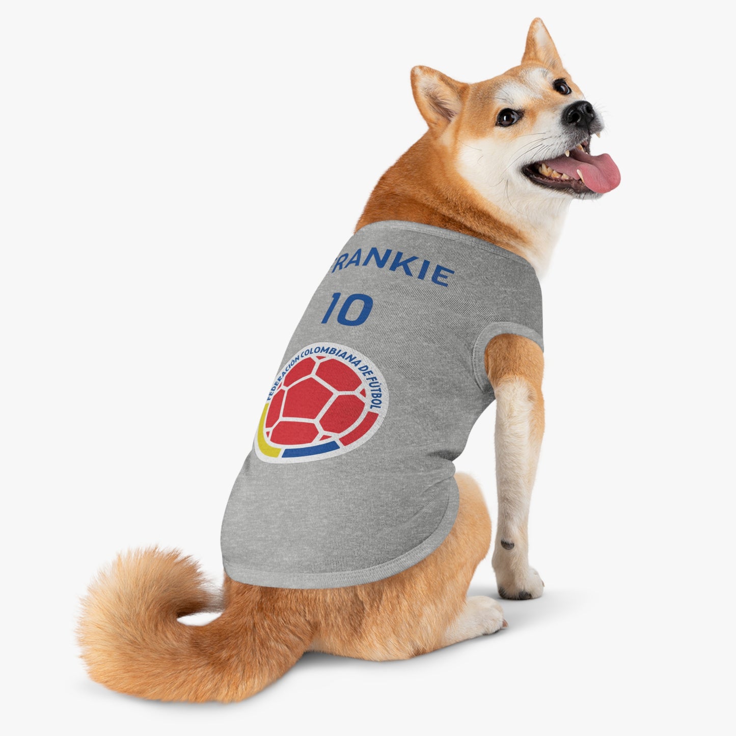 Customizable World Cup Pet Top — Team Columbia