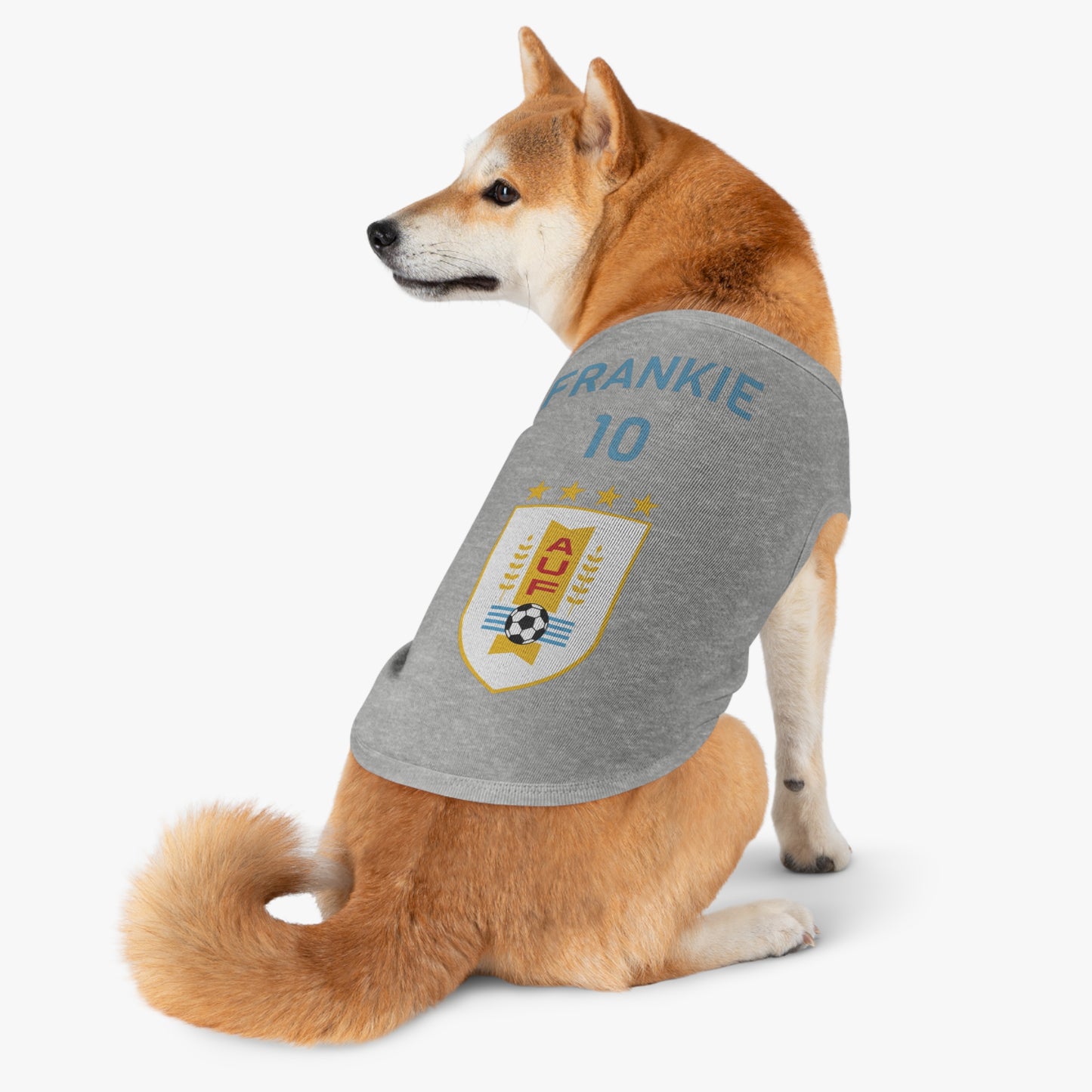 Customizable World Cup Pet Top — Team Uruguay