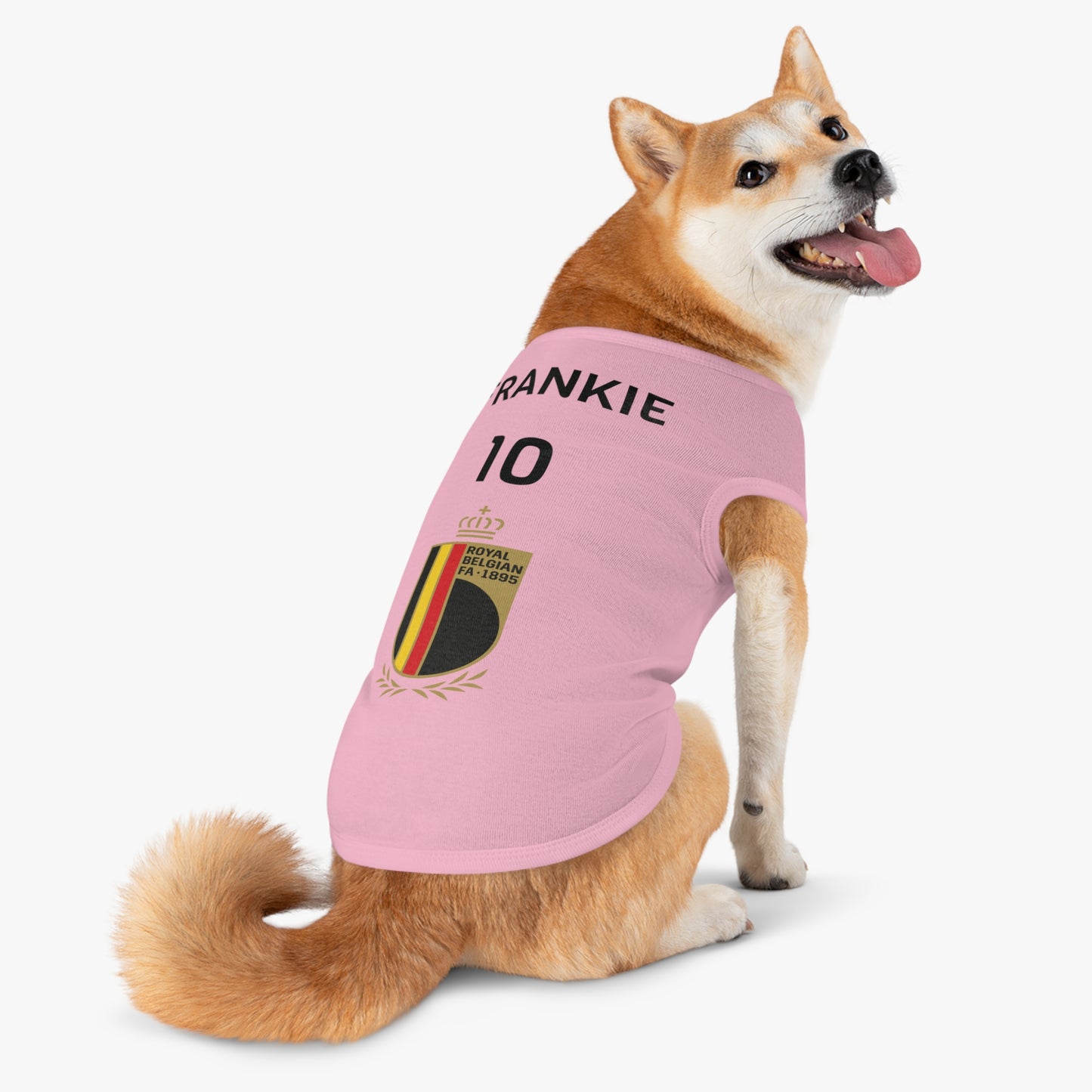 Customizable World Cup Pet Top — Team Belgium