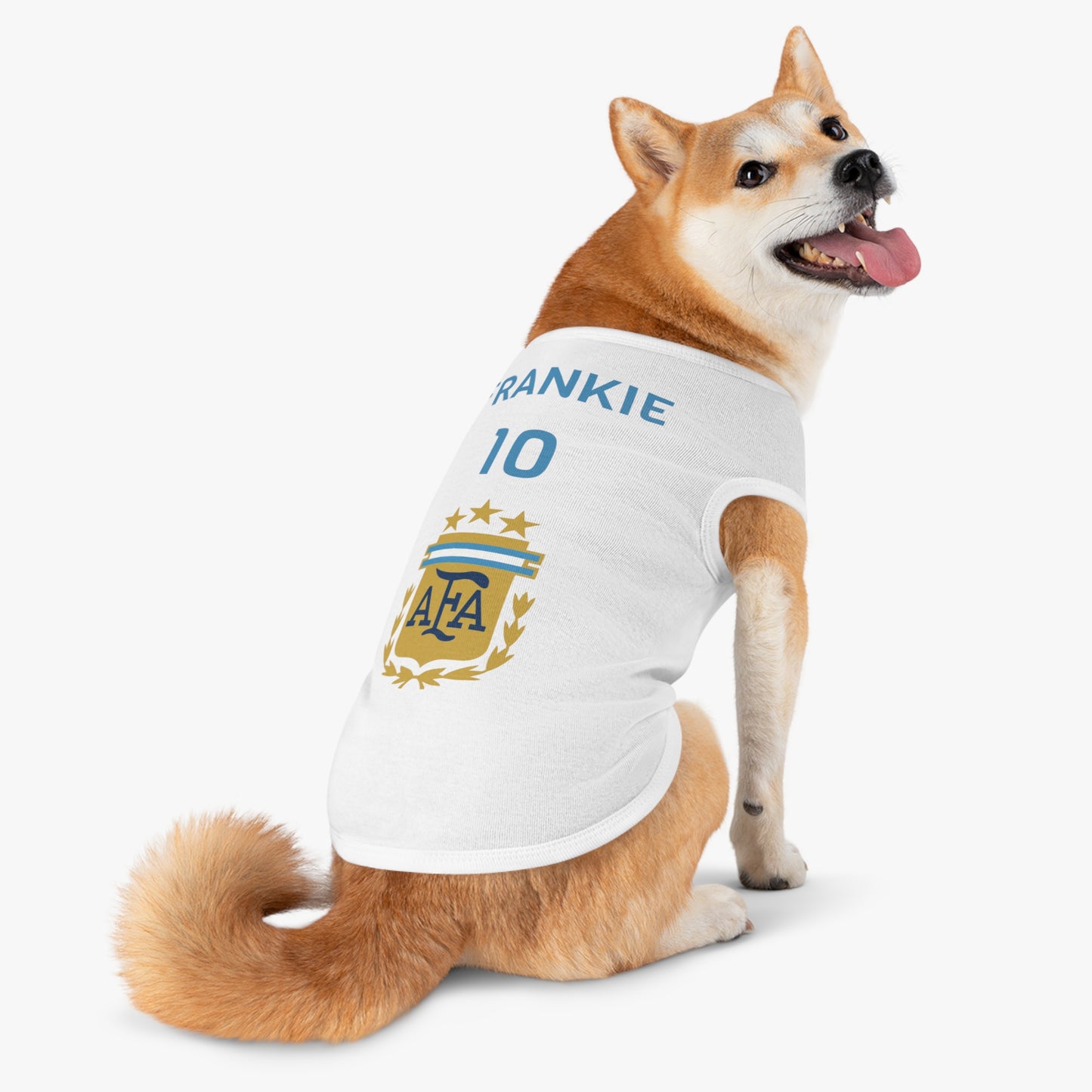 Customizable World Cup Pet Top — Team Argentina