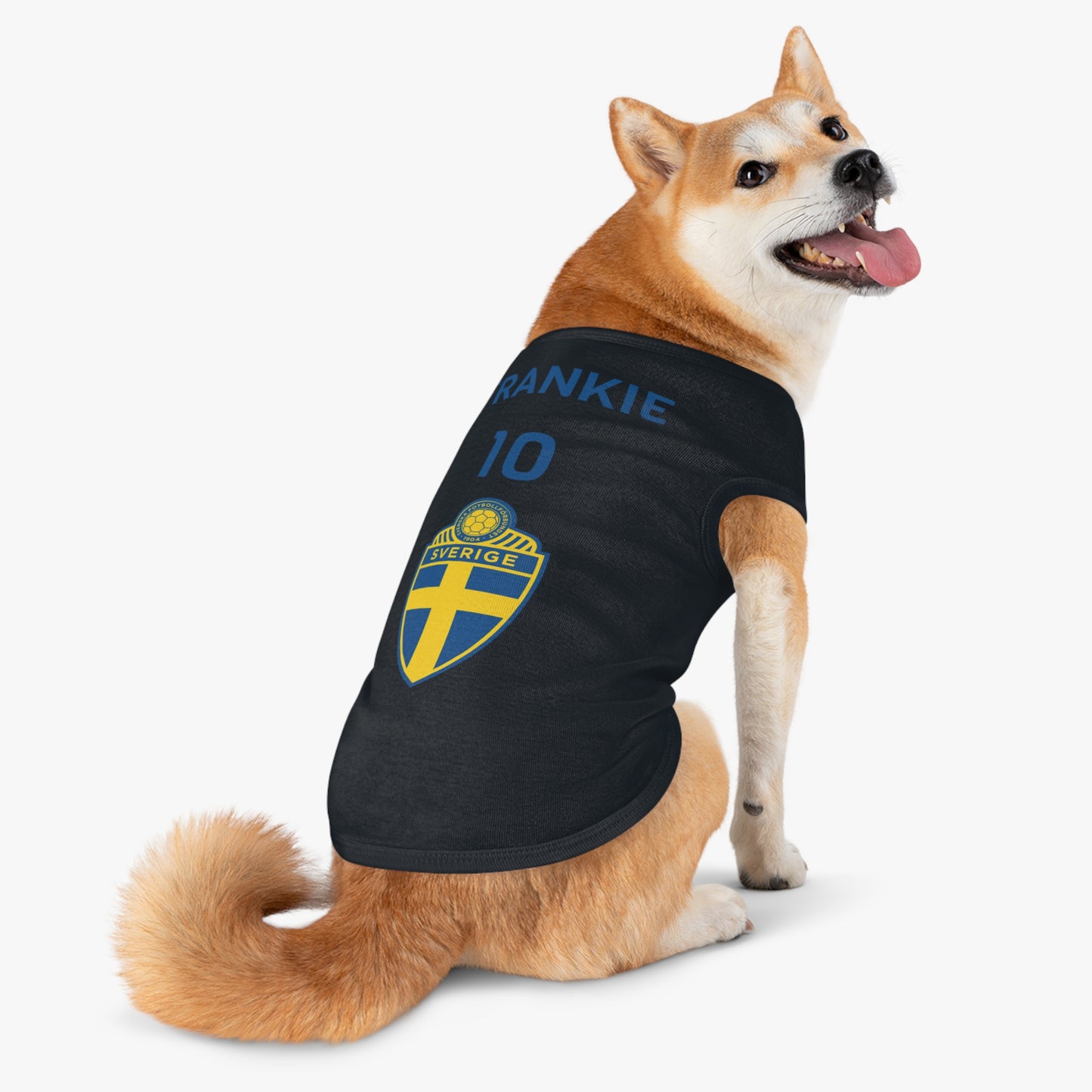 Customizable World Cup Pet Top — Team Sweden