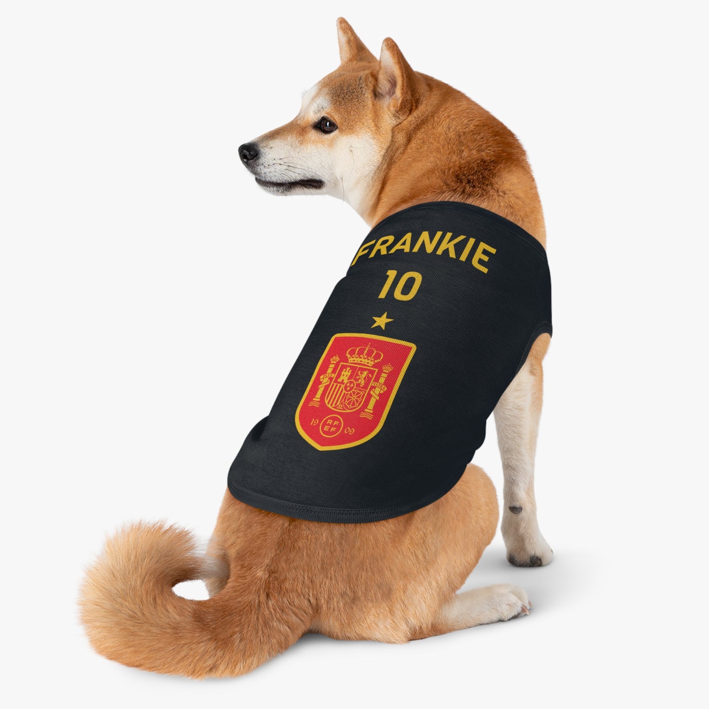 Customizable World Cup Pet Top — Team Spain