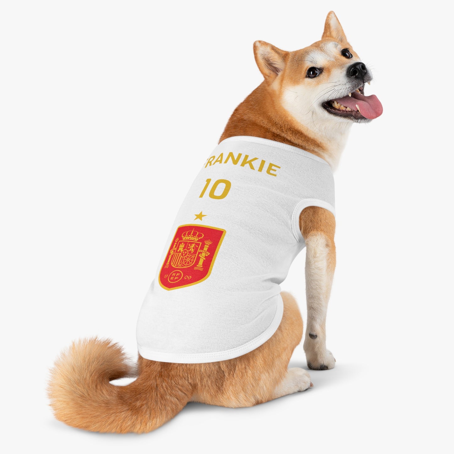 Customizable World Cup Pet Top — Team Spain