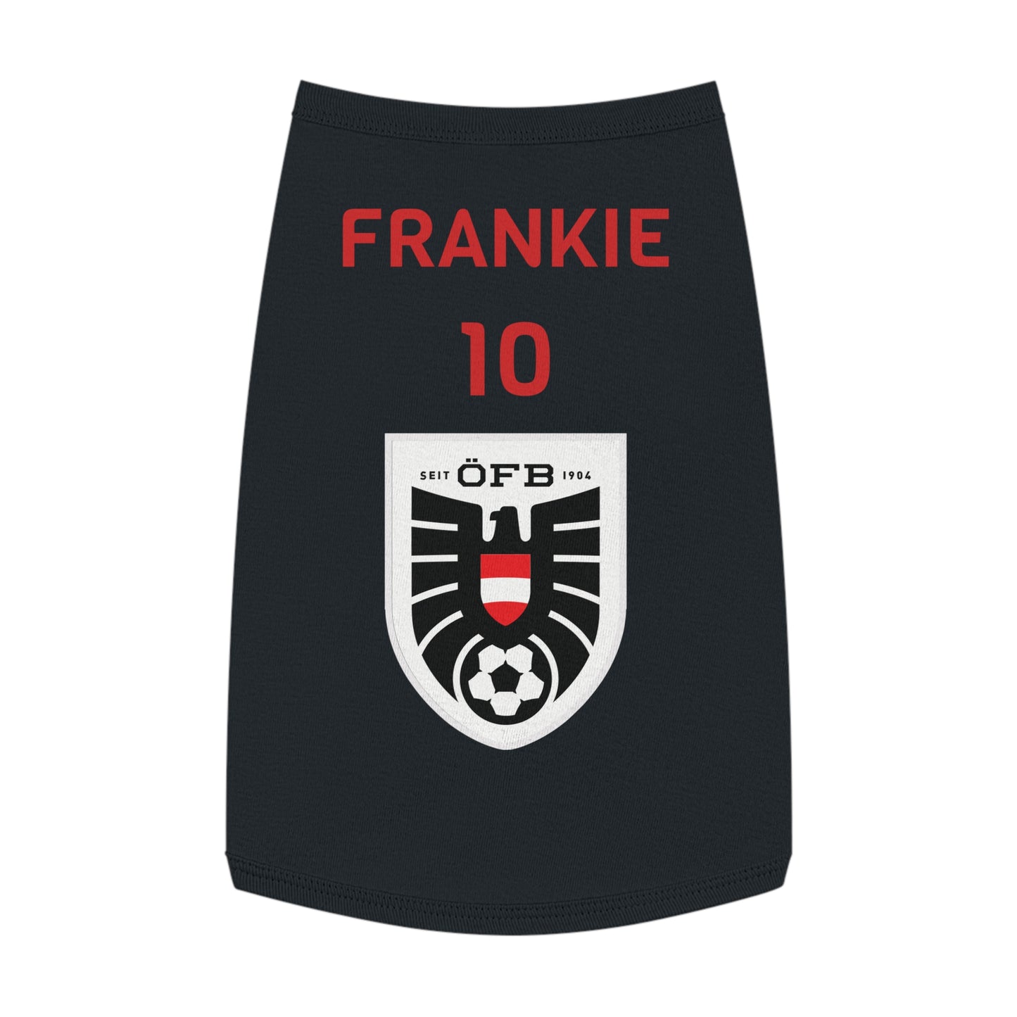 Customizable World Cup Pet Top — Team Austria
