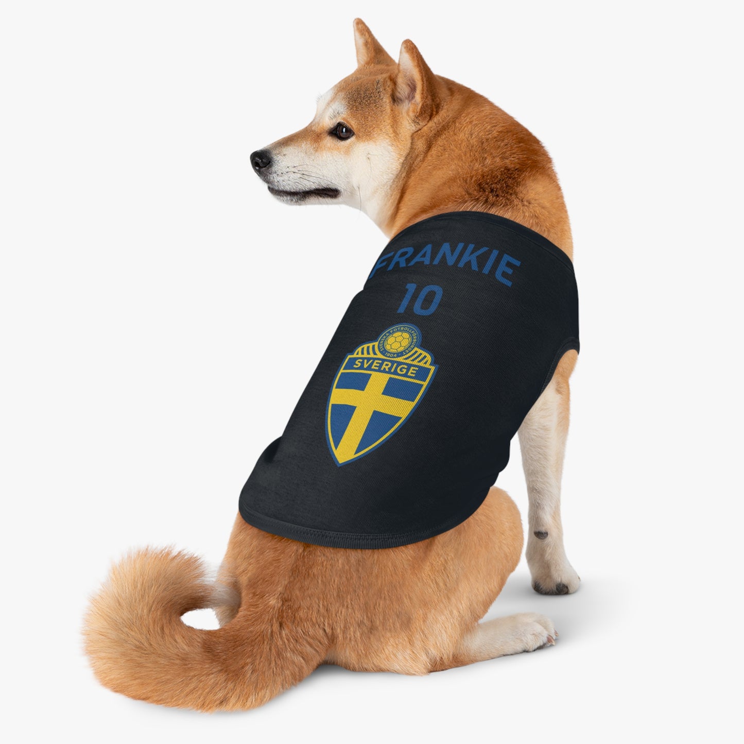 Customizable World Cup Pet Top — Team Sweden