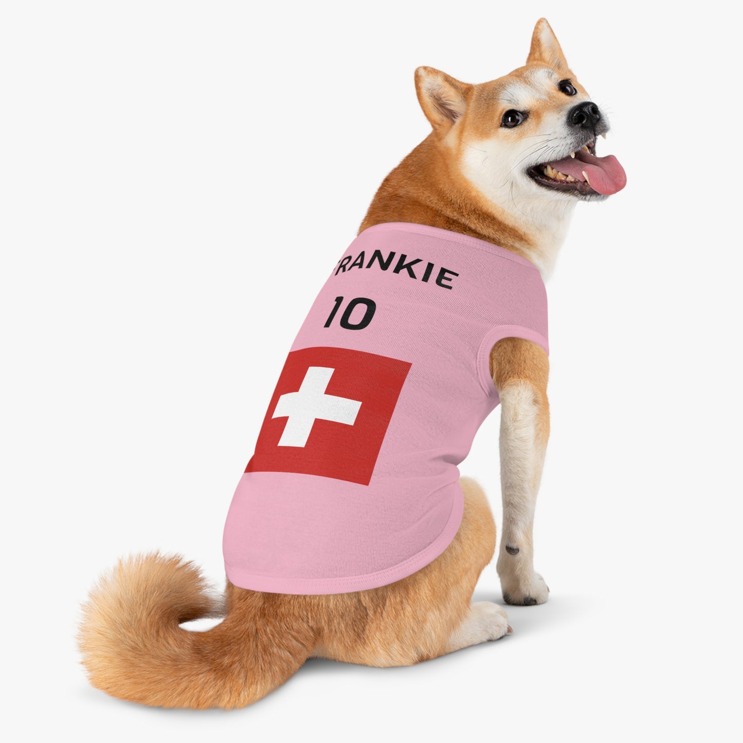 Customizable World Cup Pet Top — Team Switzerland