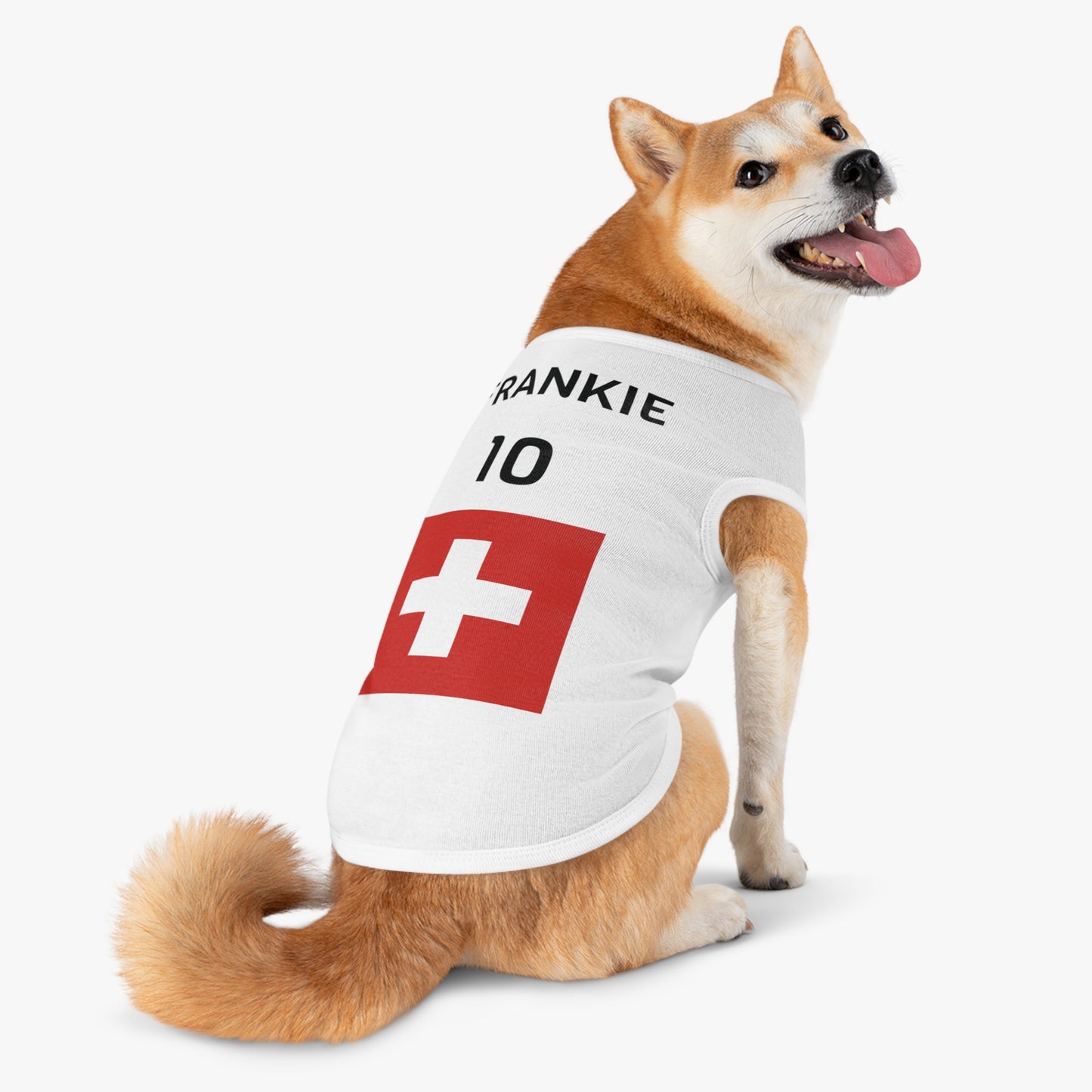 Customizable World Cup Pet Top — Team Switzerland