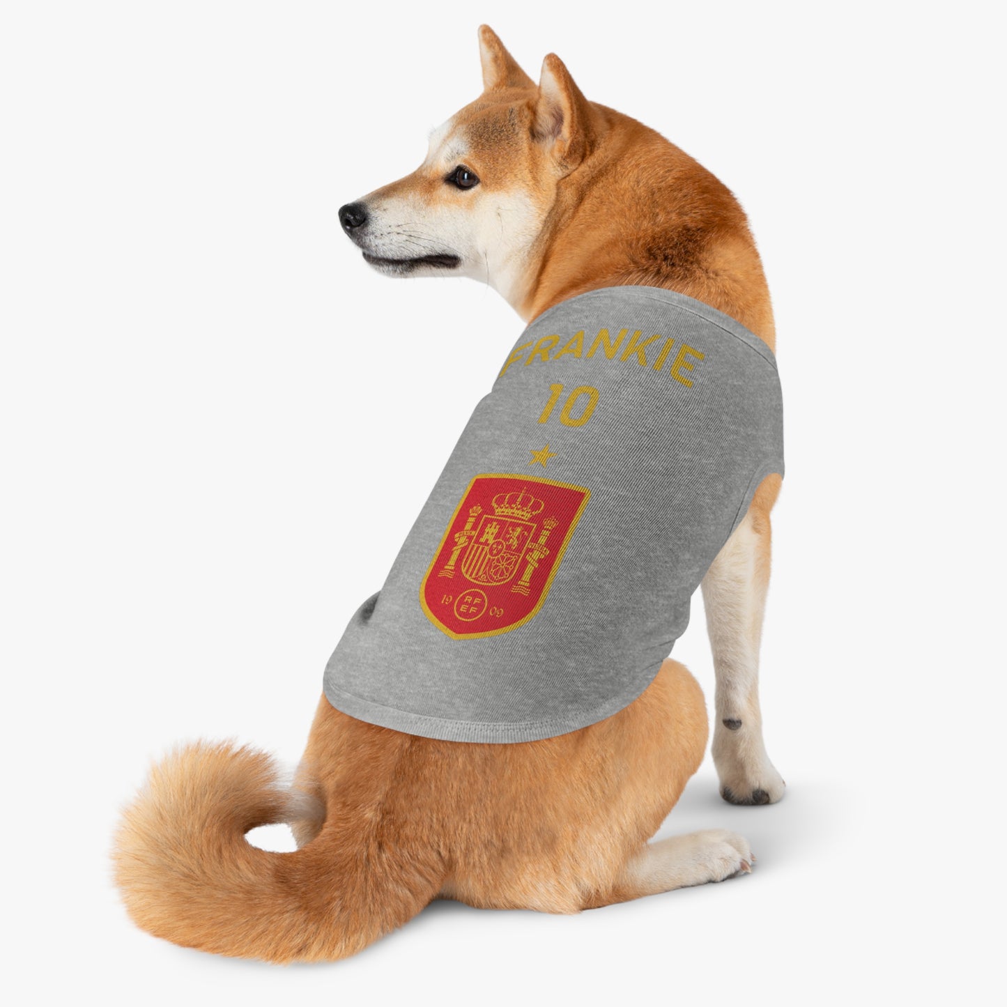 Customizable World Cup Pet Top — Team Spain