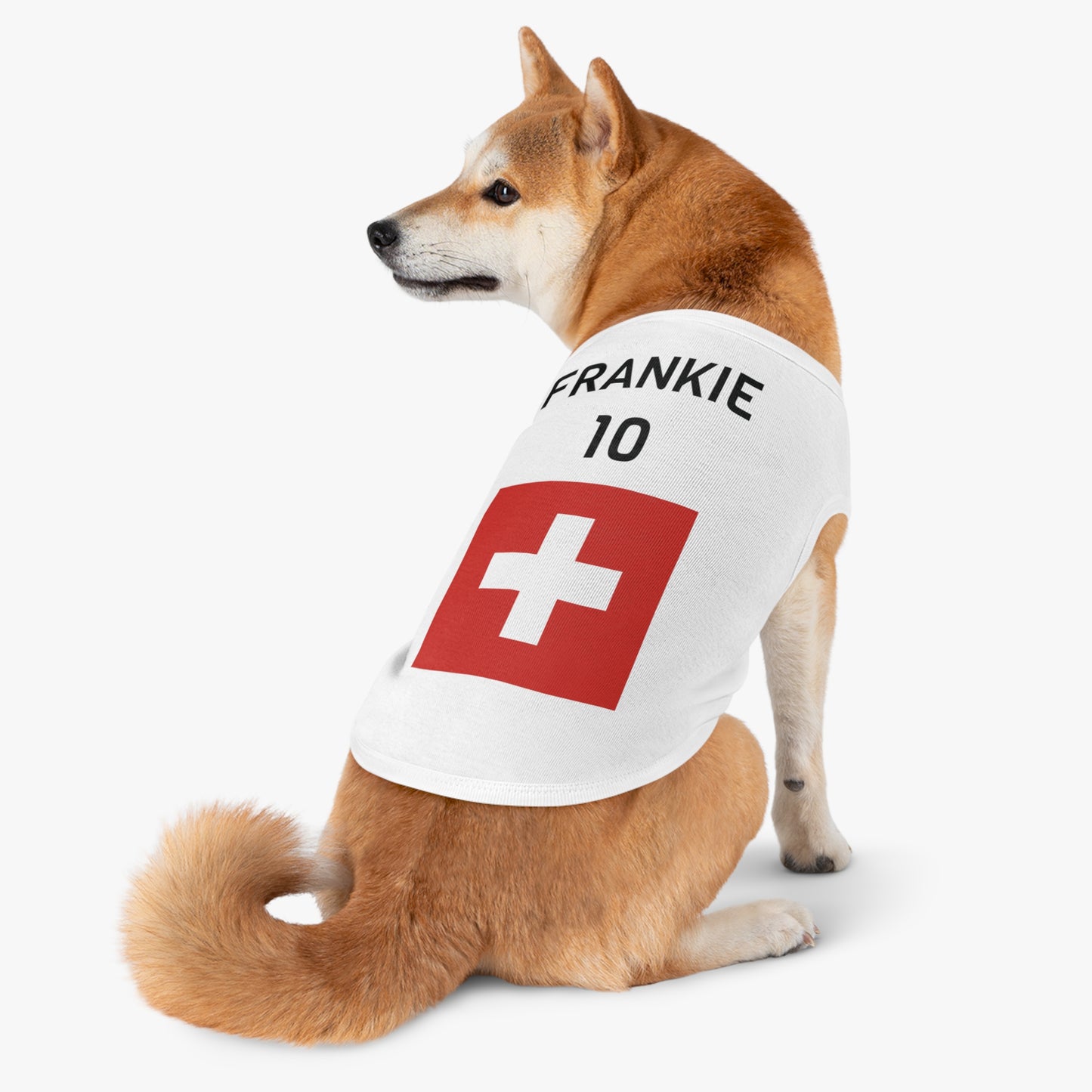 Customizable World Cup Pet Top — Team Switzerland
