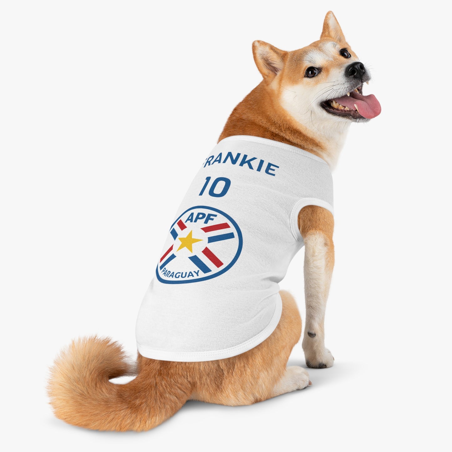 Customizable World Cup Pet Top — Team Paraguay