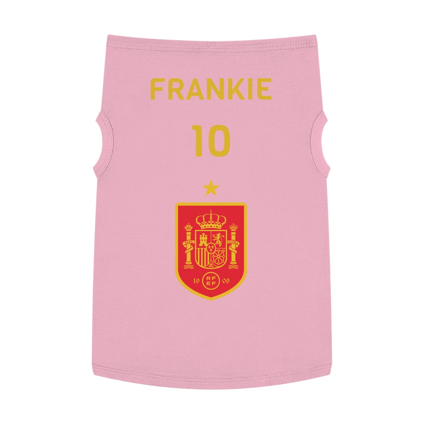 Customizable World Cup Pet Top — Team Spain