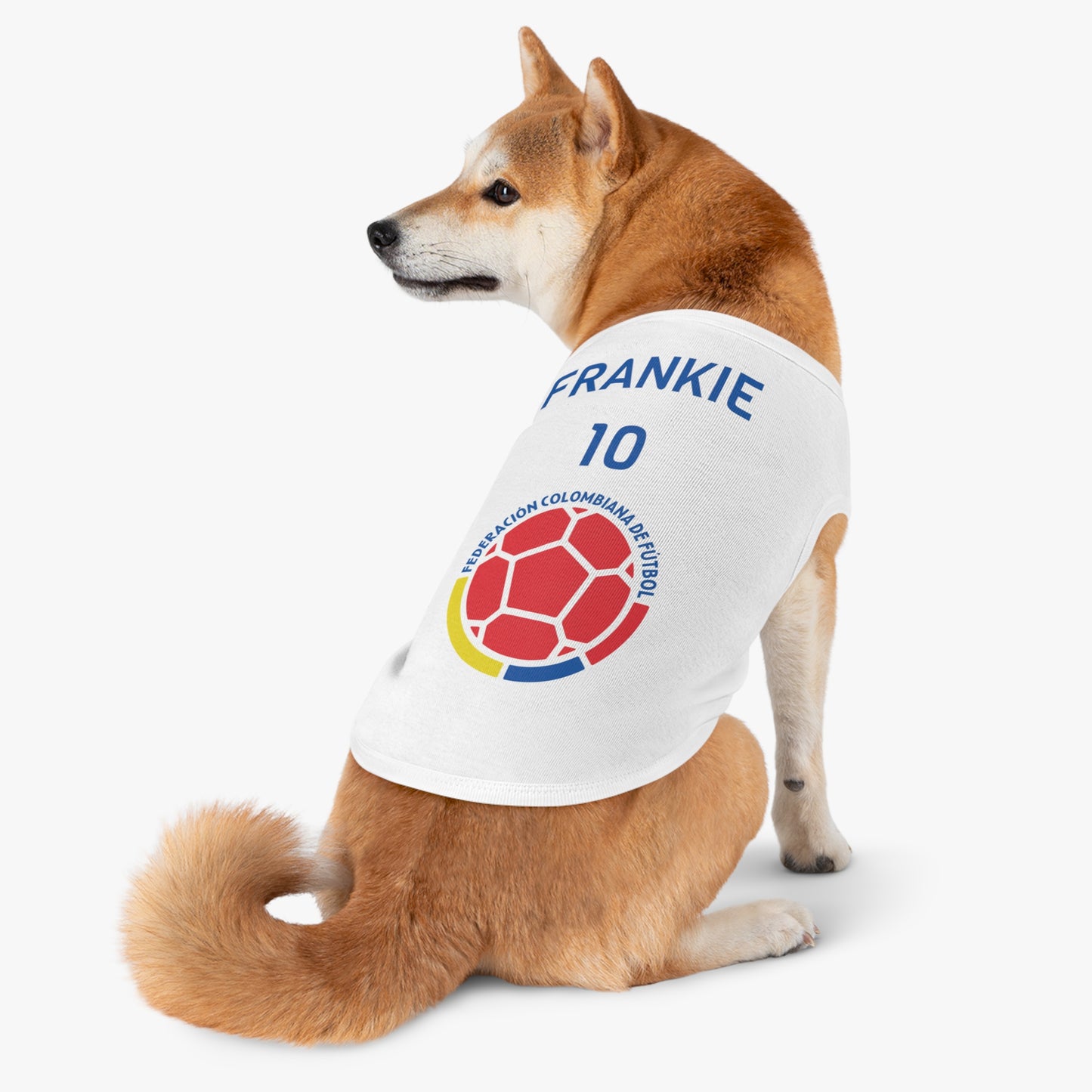 Customizable World Cup Pet Top — Team Columbia