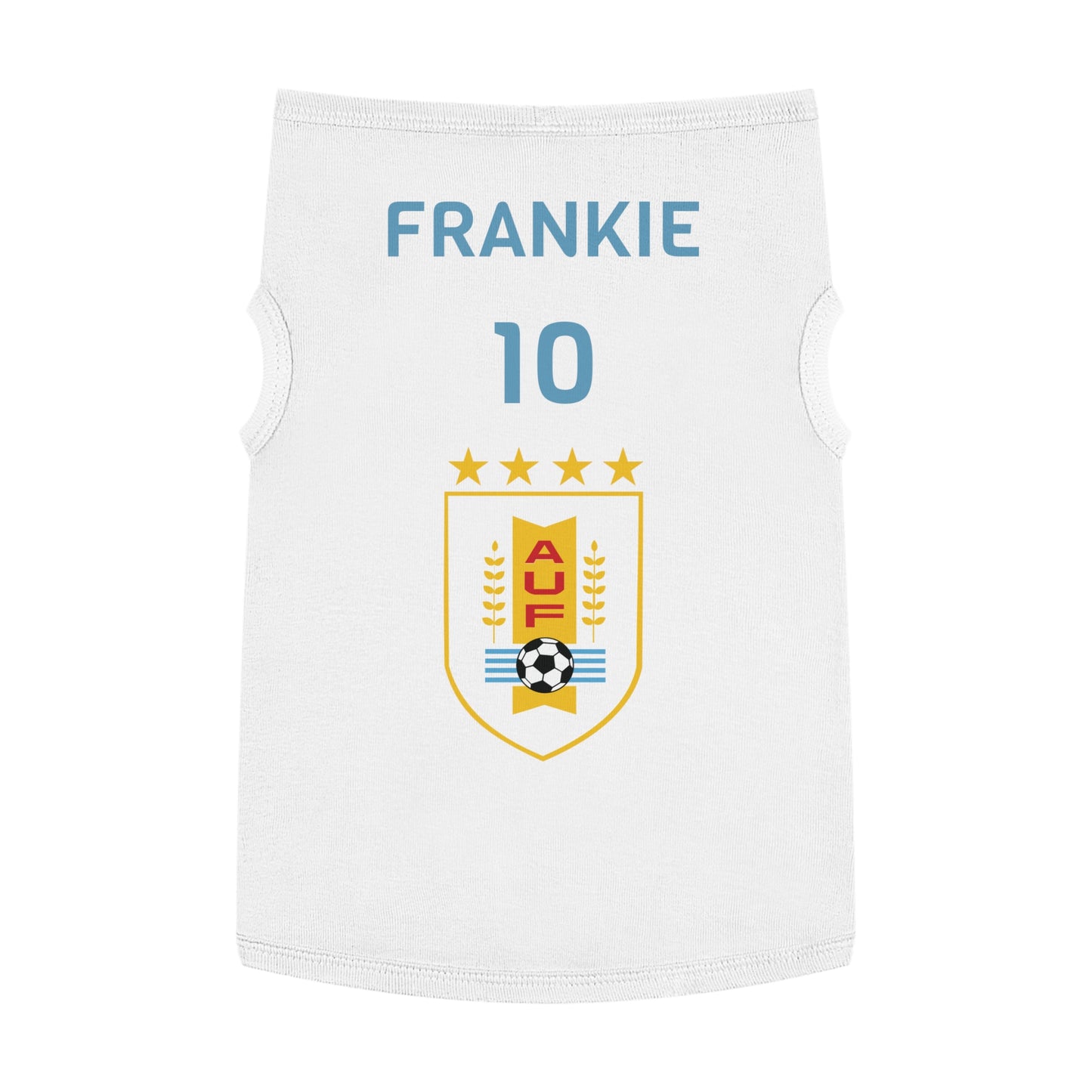 Customizable World Cup Pet Top — Team Uruguay