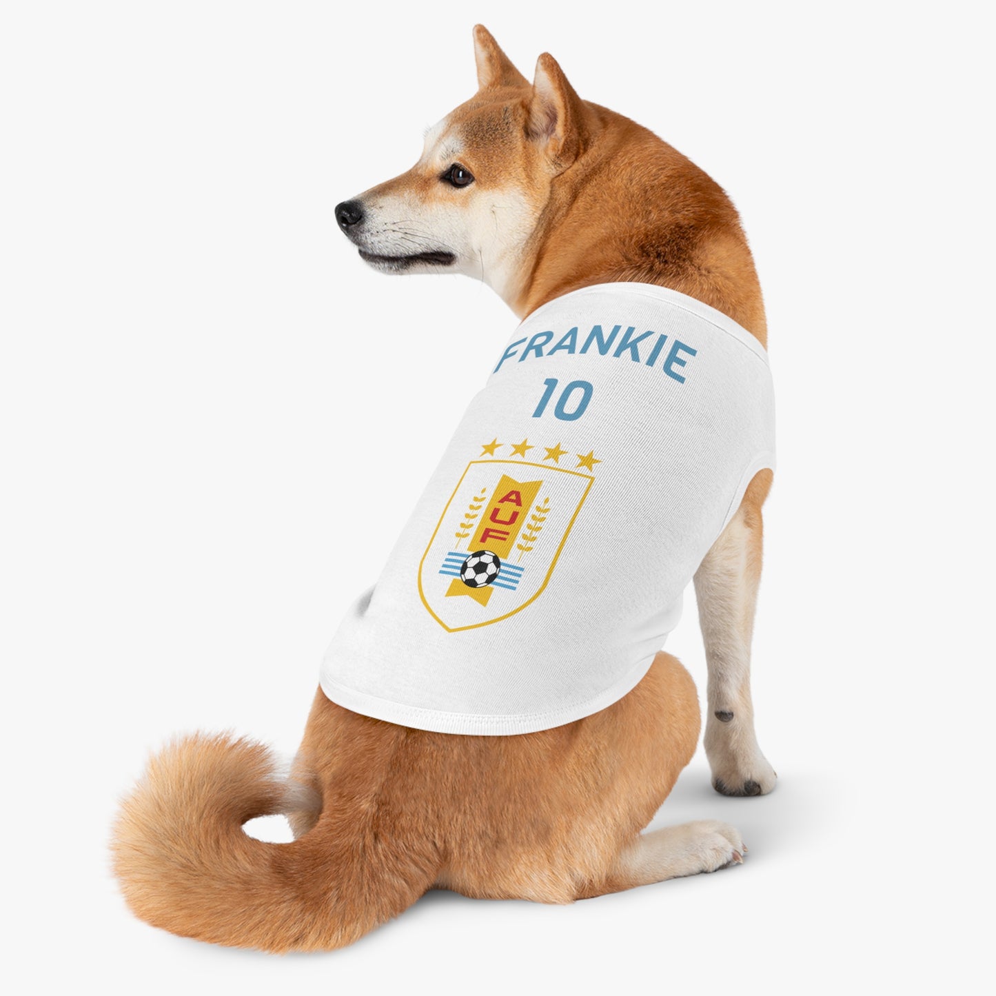 Customizable World Cup Pet Top — Team Uruguay