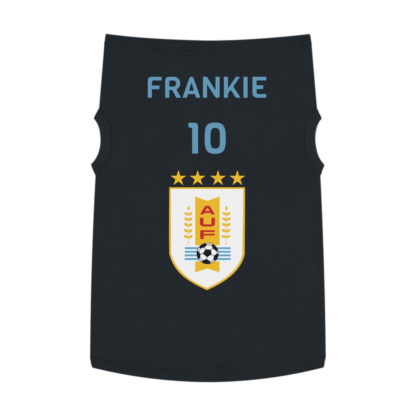 Customizable World Cup Pet Top — Team Uruguay