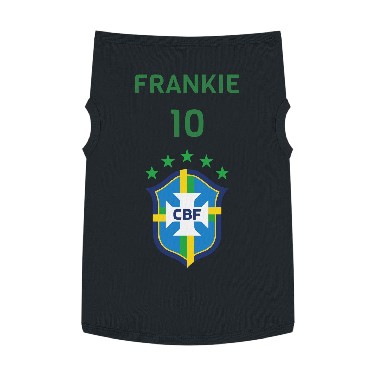 Customizable World Cup Pet Top — Team Brazil