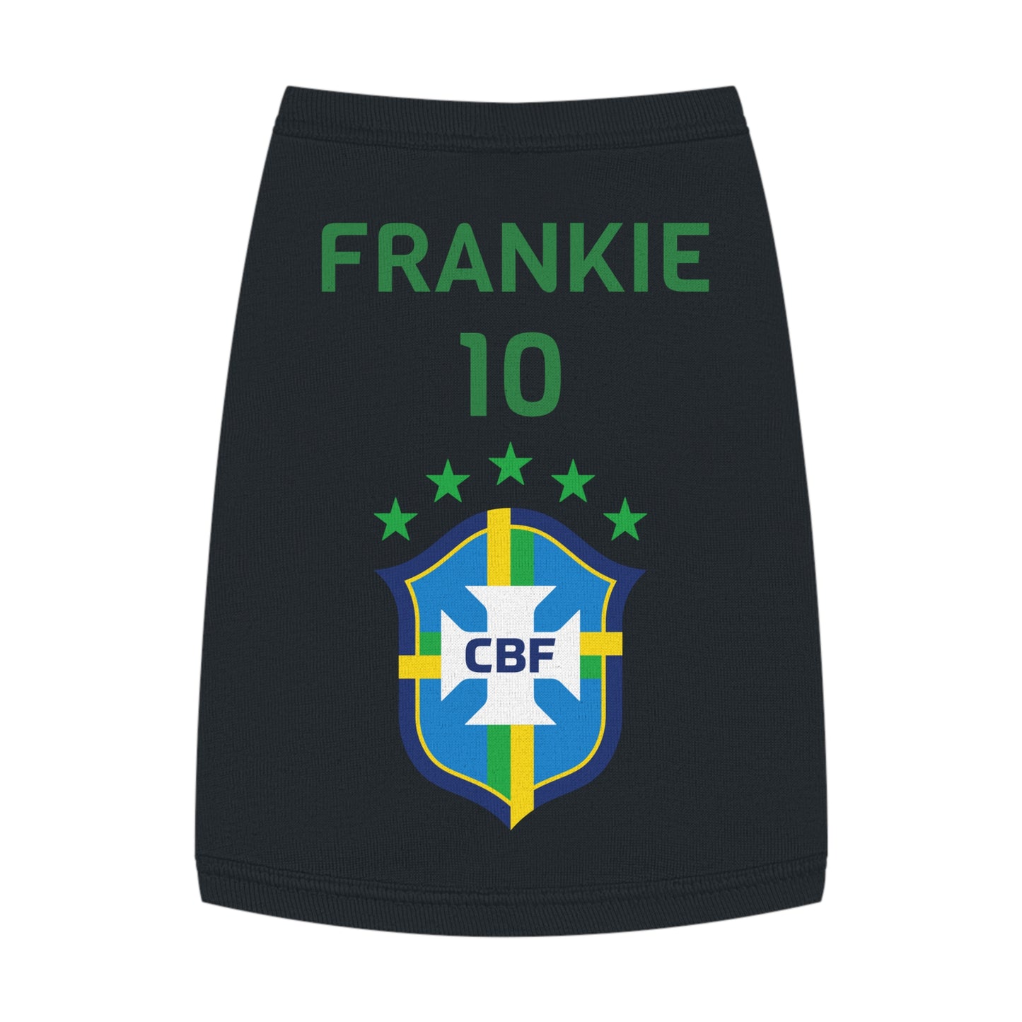 Customizable World Cup Pet Top — Team Brazil