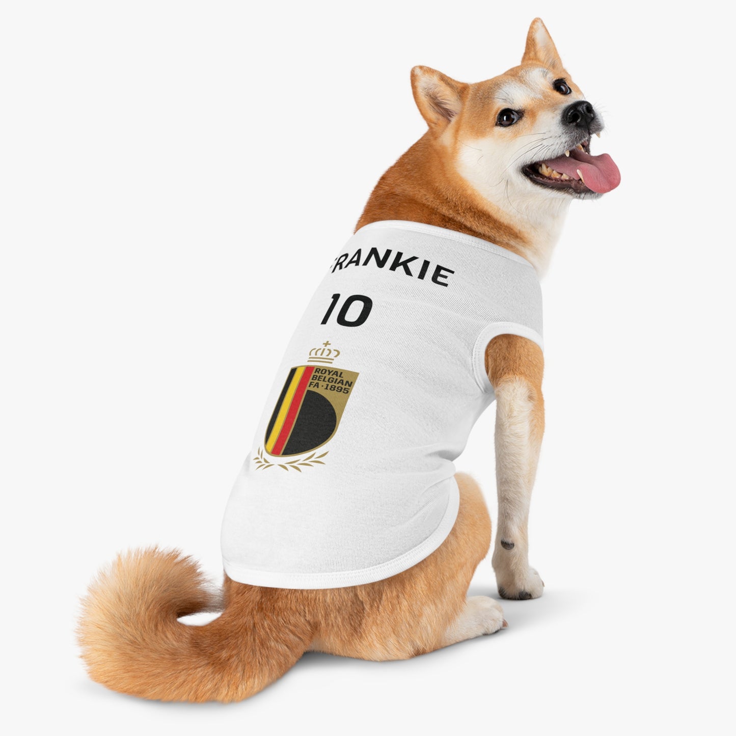 Customizable World Cup Pet Top — Team Belgium