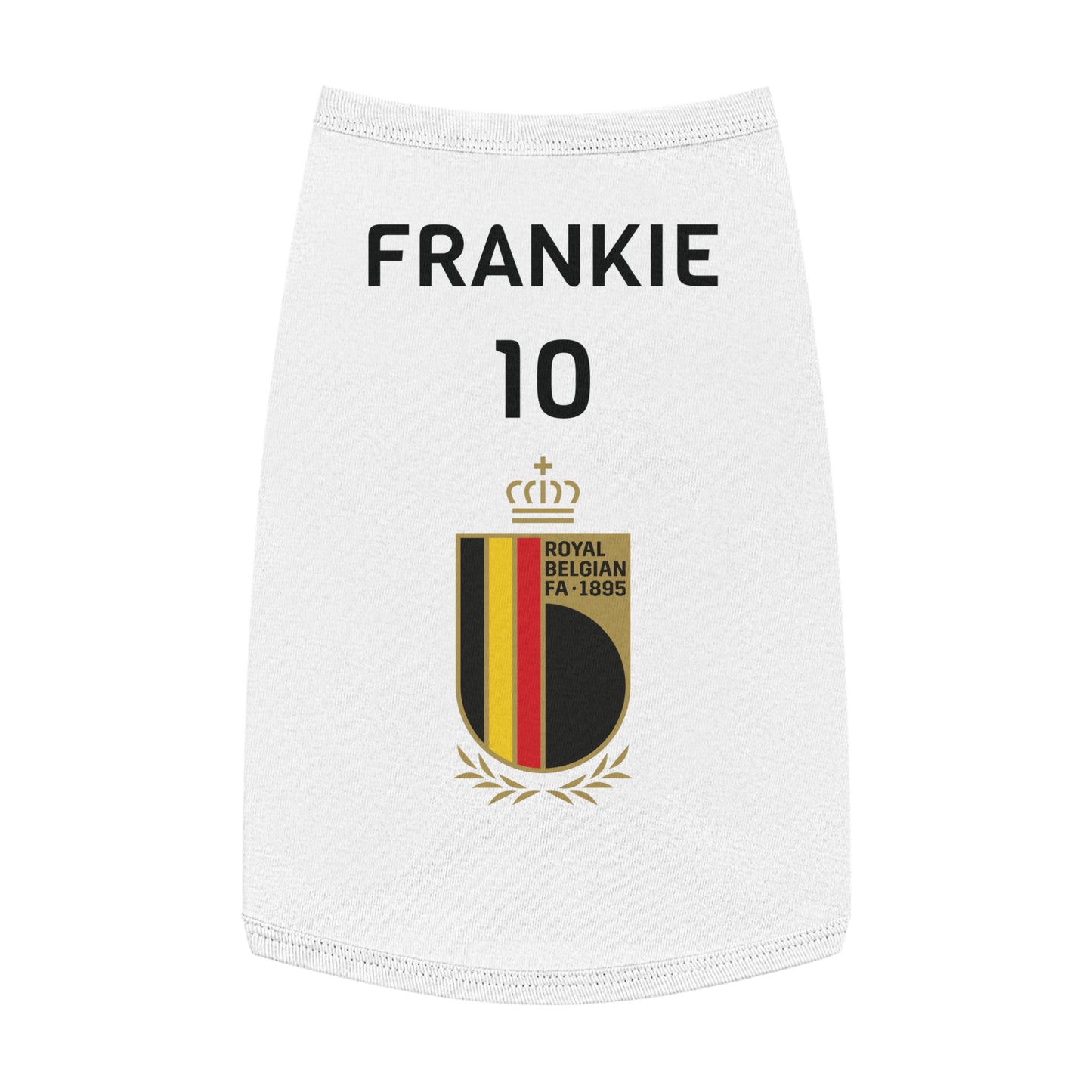 Customizable World Cup Pet Top — Team Belgium