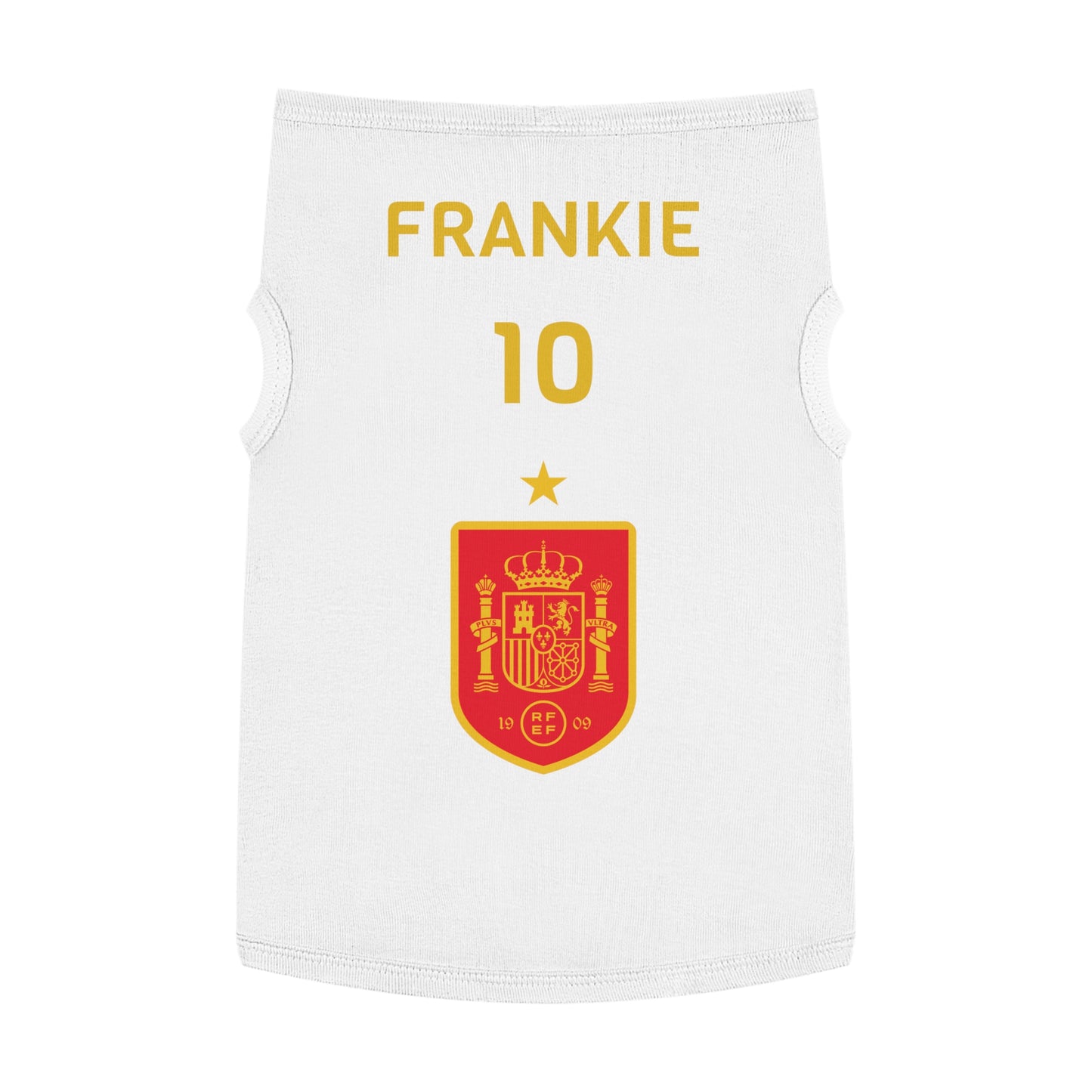 Customizable World Cup Pet Top — Team Spain