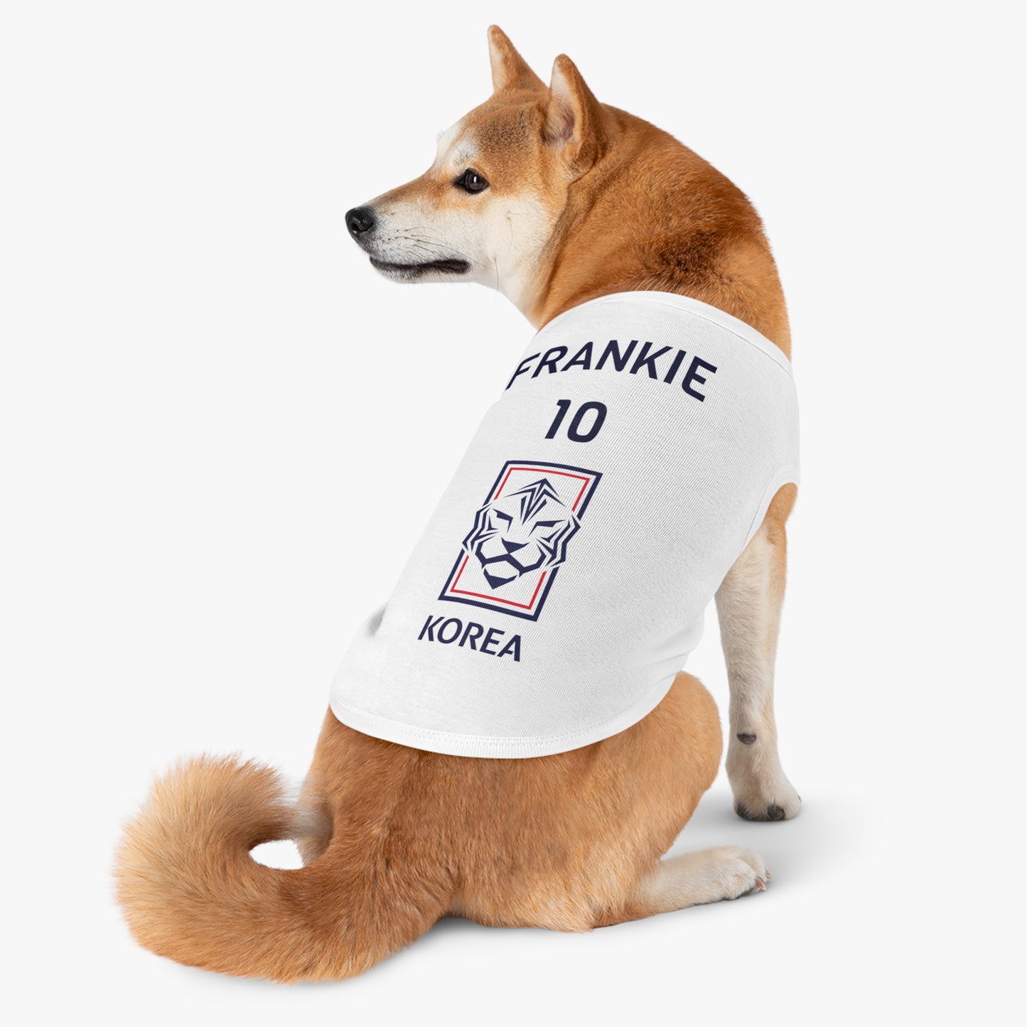 Customizable World Cup Pet Top — Team Korea