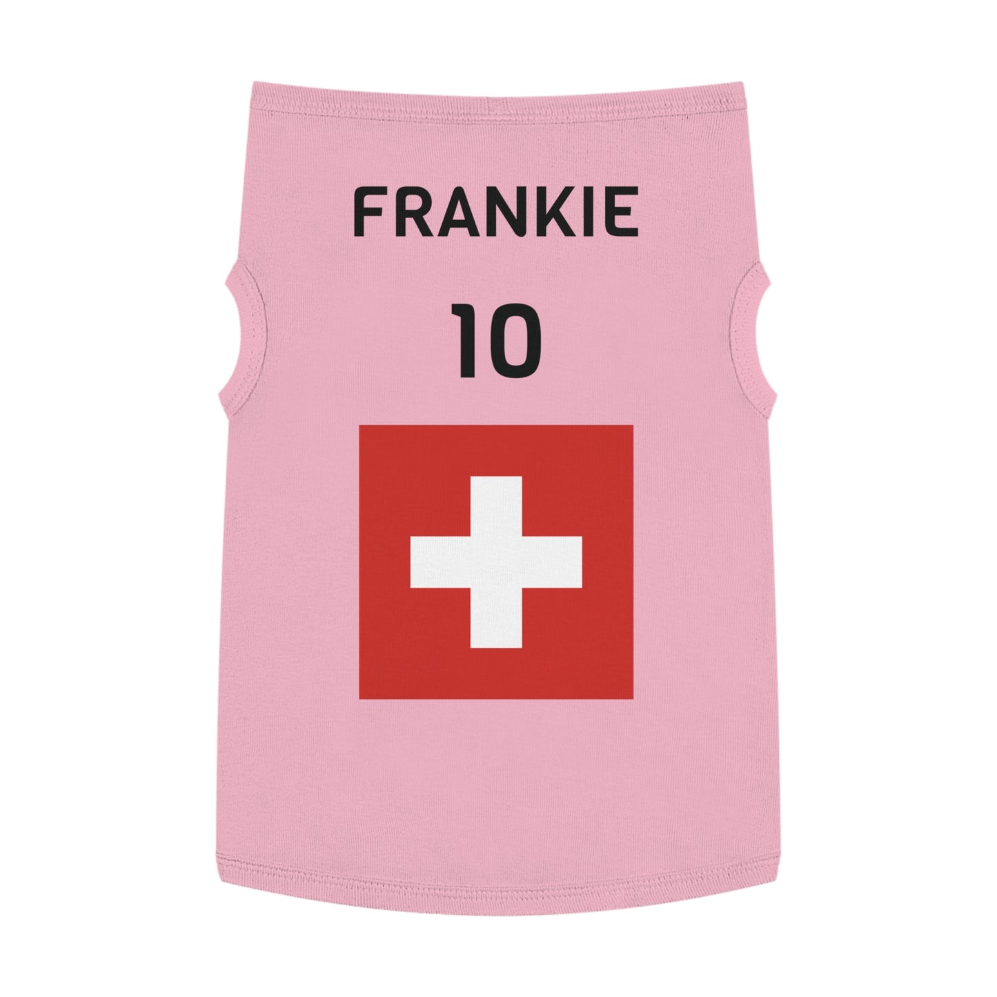 Customizable World Cup Pet Top — Team Switzerland
