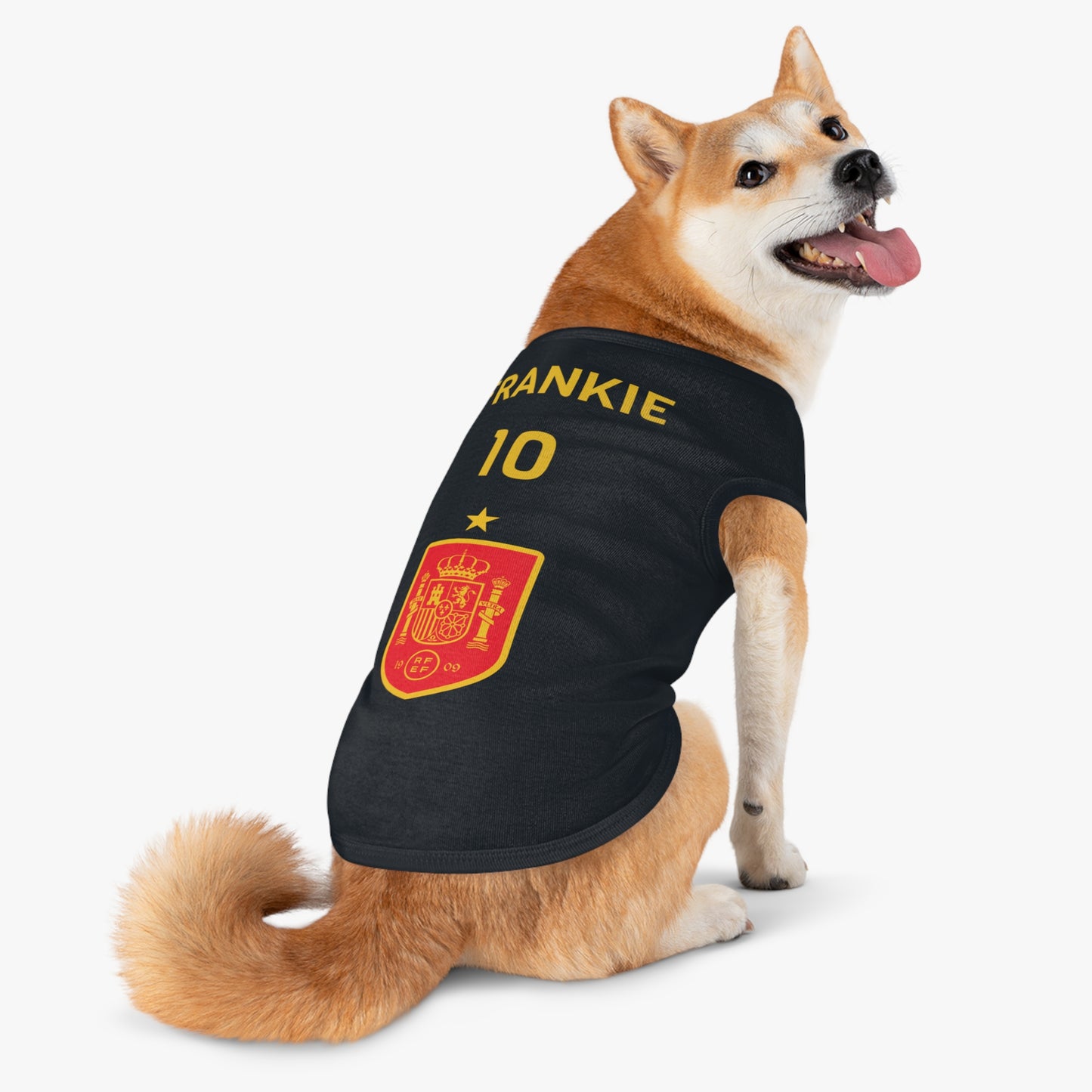 Customizable World Cup Pet Top — Team Spain