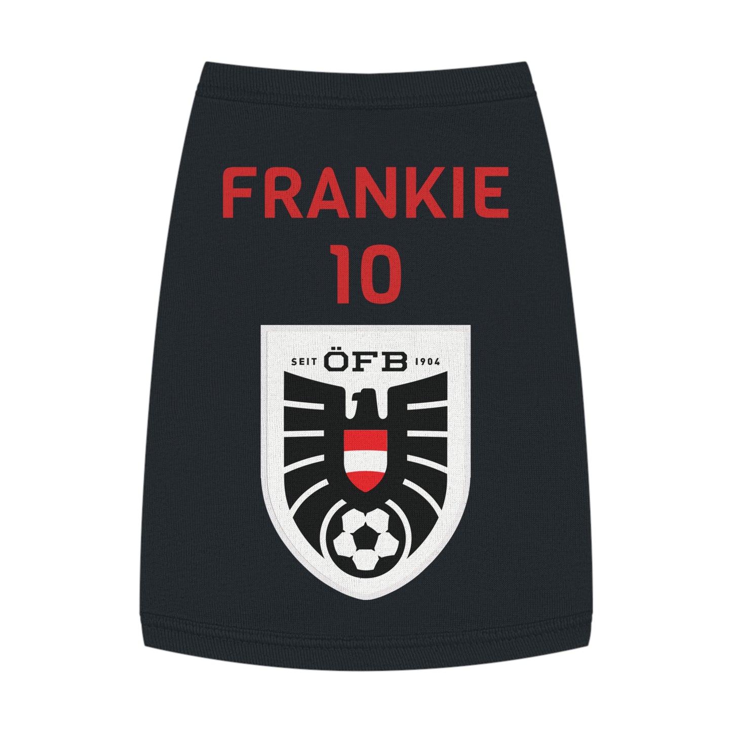 Customizable World Cup Pet Top — Team Austria