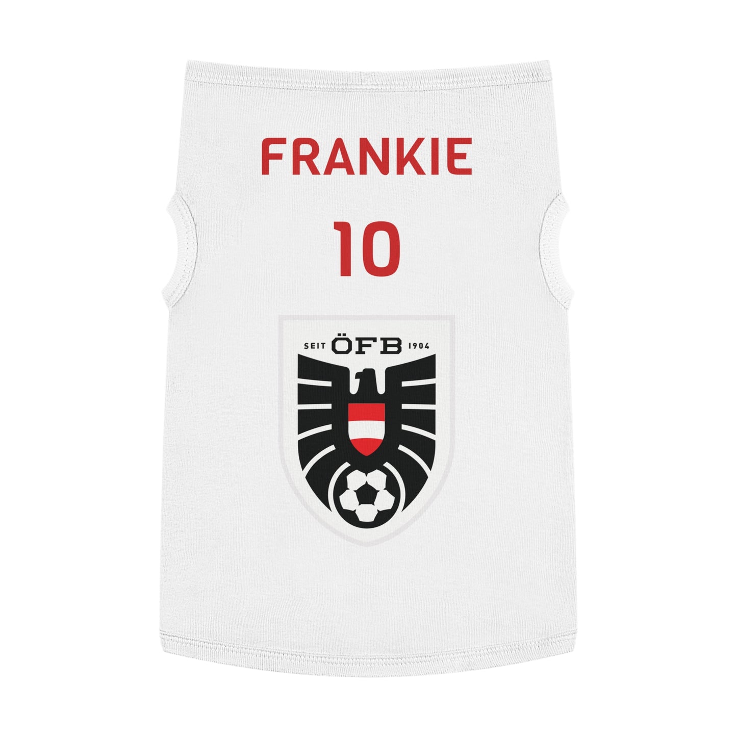 Customizable World Cup Pet Top — Team Austria