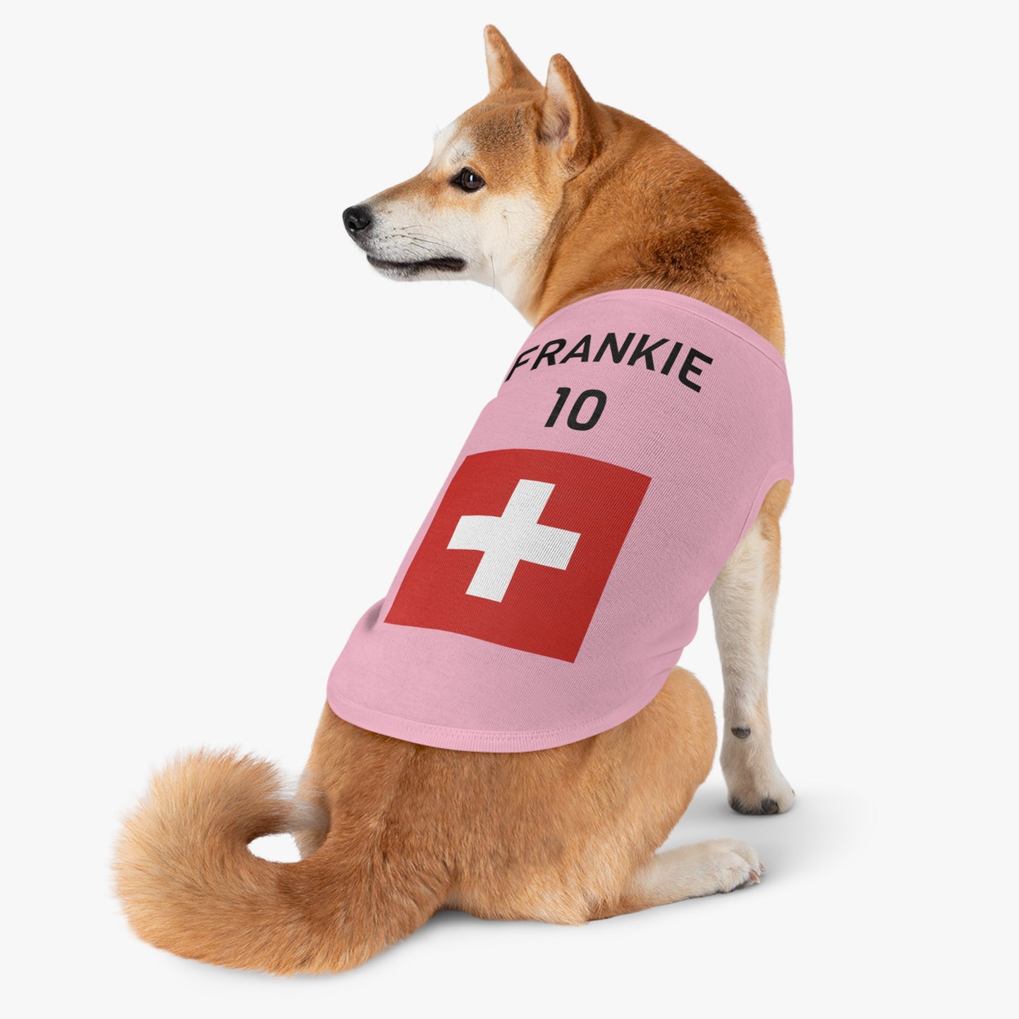 Customizable World Cup Pet Top — Team Switzerland