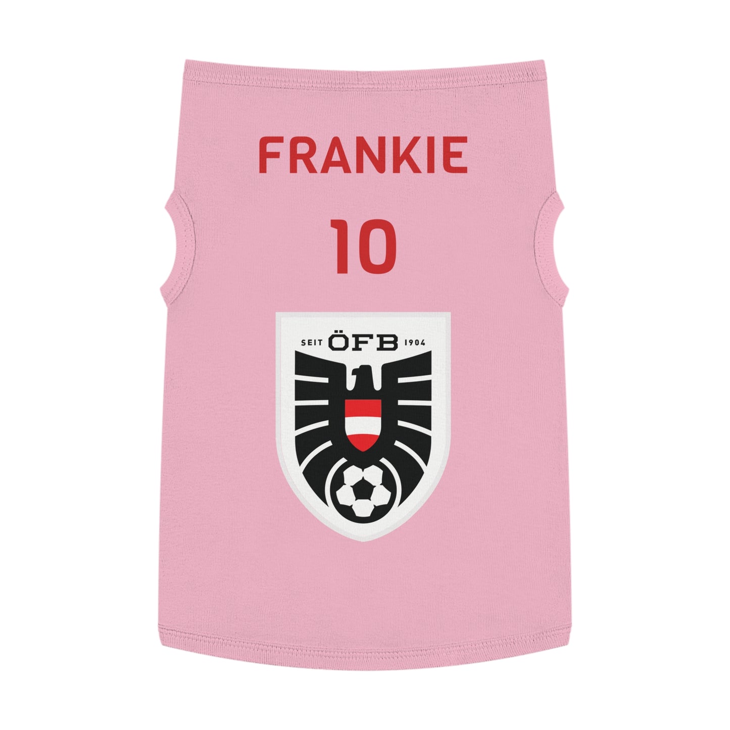 Customizable World Cup Pet Top — Team Austria