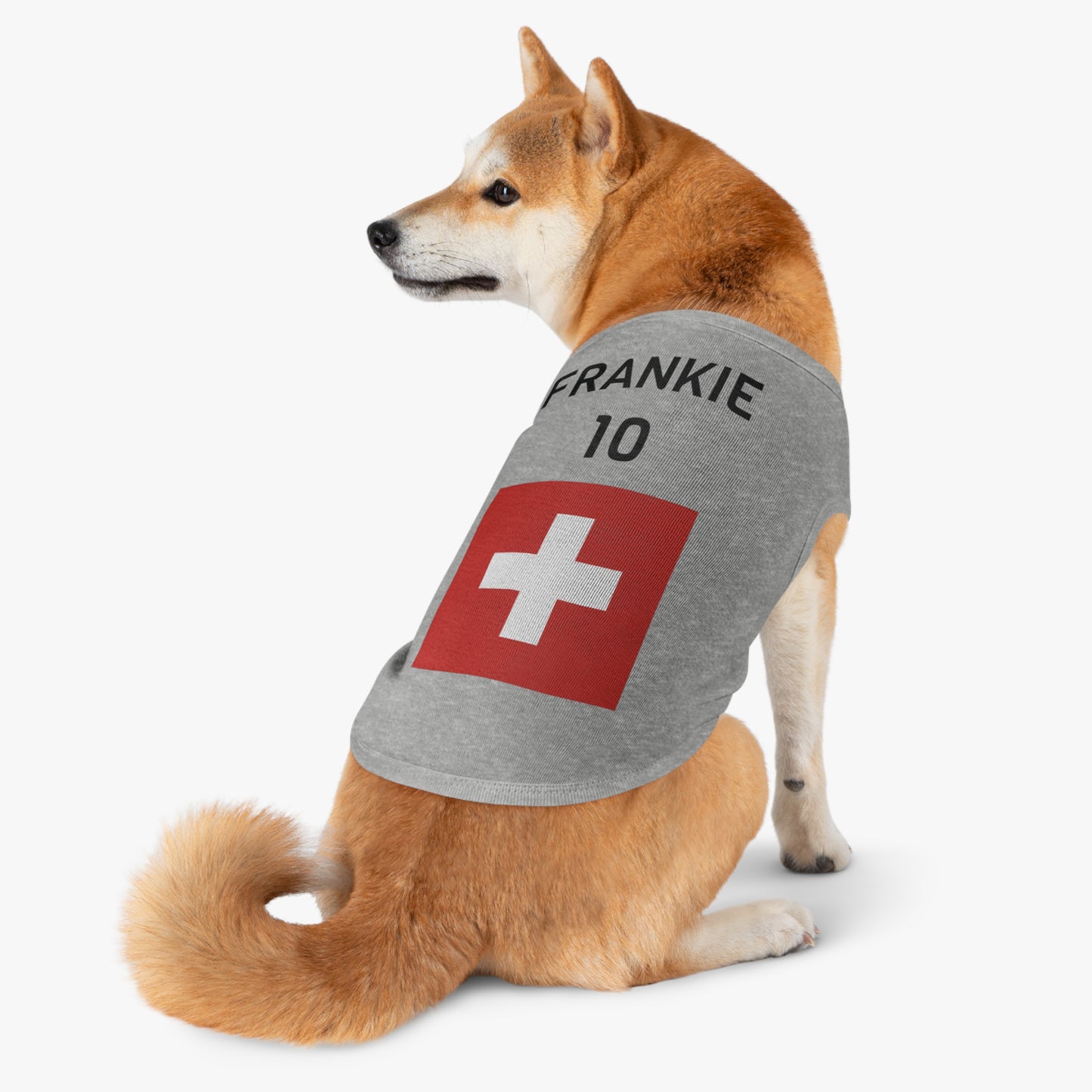 Customizable World Cup Pet Top — Team Switzerland