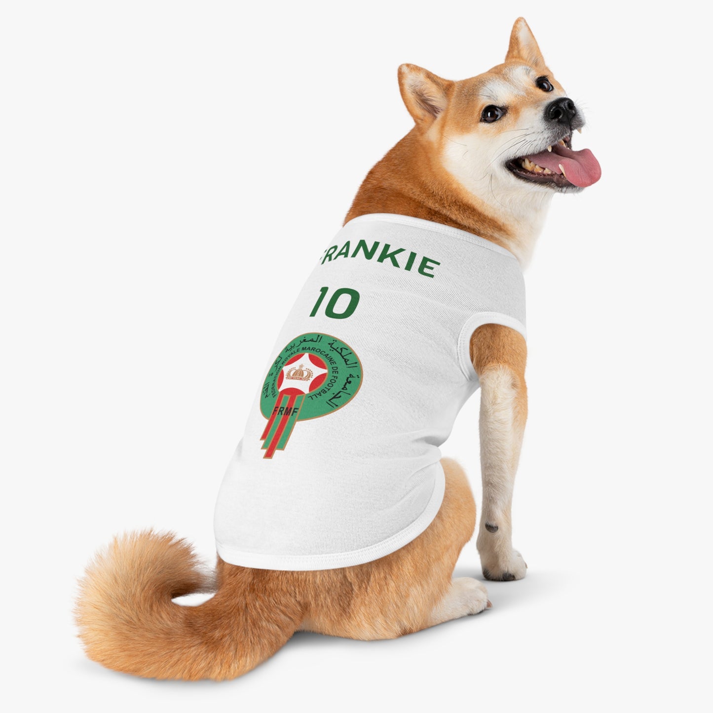 Customizable World Cup Pet Top — Team Morocco