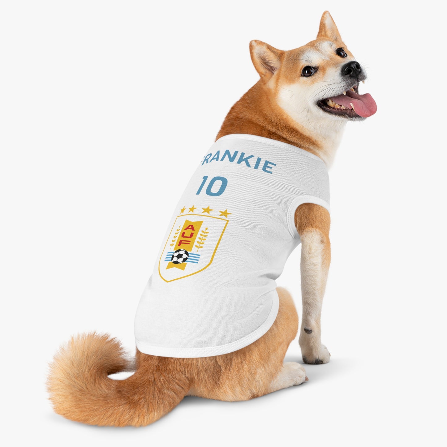 Customizable World Cup Pet Top — Team Uruguay