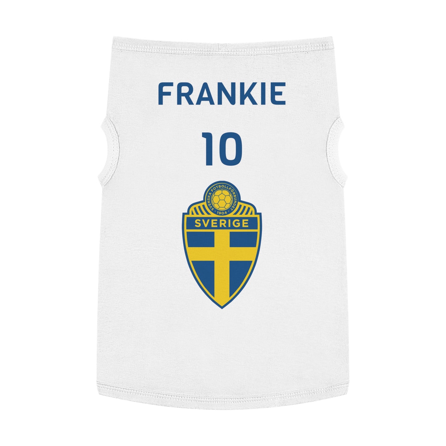 Customizable World Cup Pet Top — Team Sweden