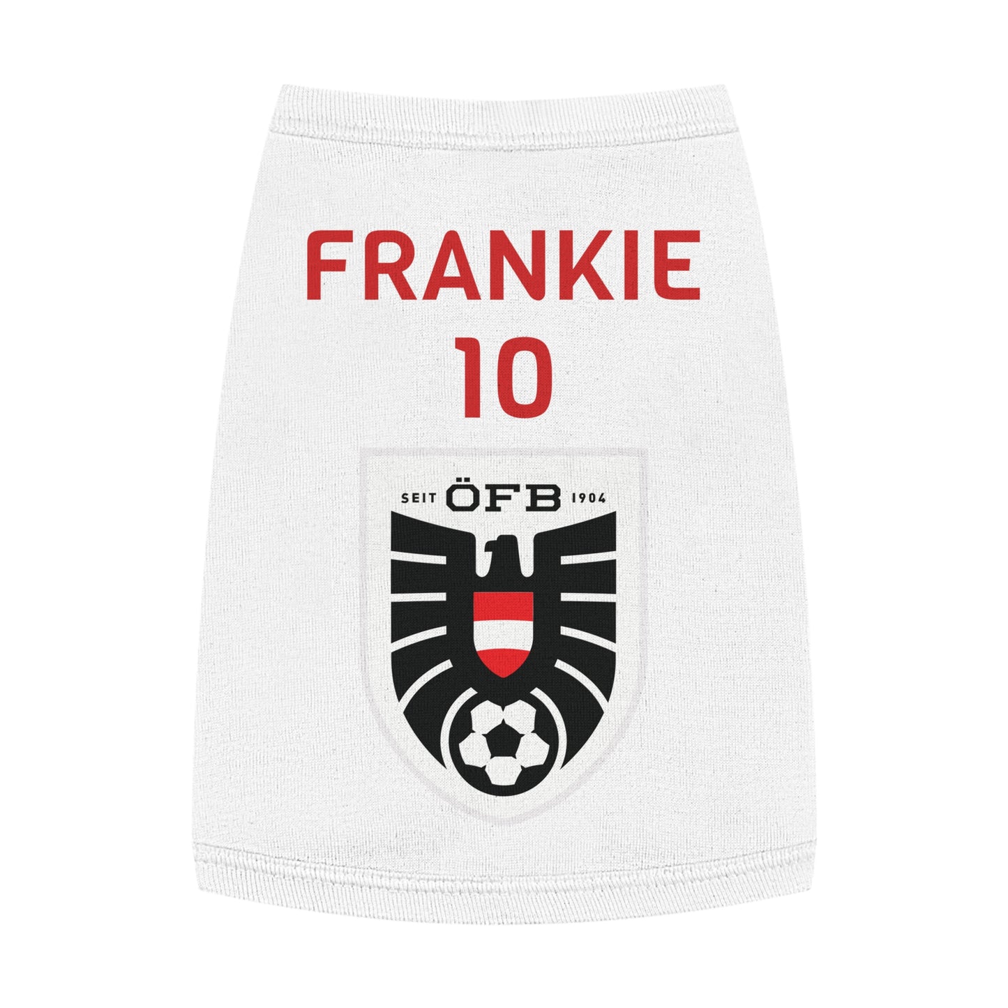 Customizable World Cup Pet Top — Team Austria